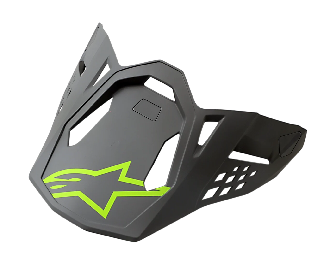Alpinestars Helmklep S-M8 22.05 Radium - Mat Zwart / Grijs / Geel Fluo