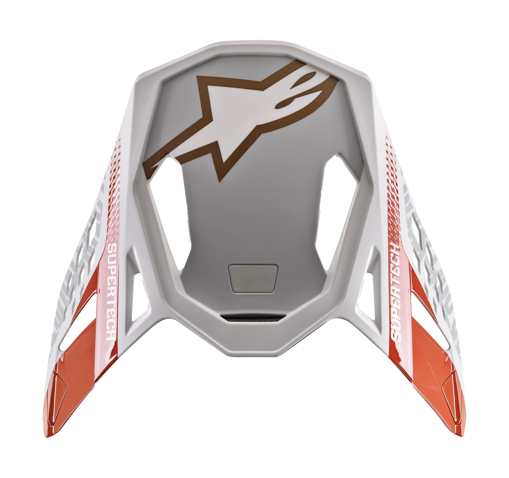 Alpinestars Helmklep S-M8 22.05 Triple - Fluo Oranje / Wit / Goud