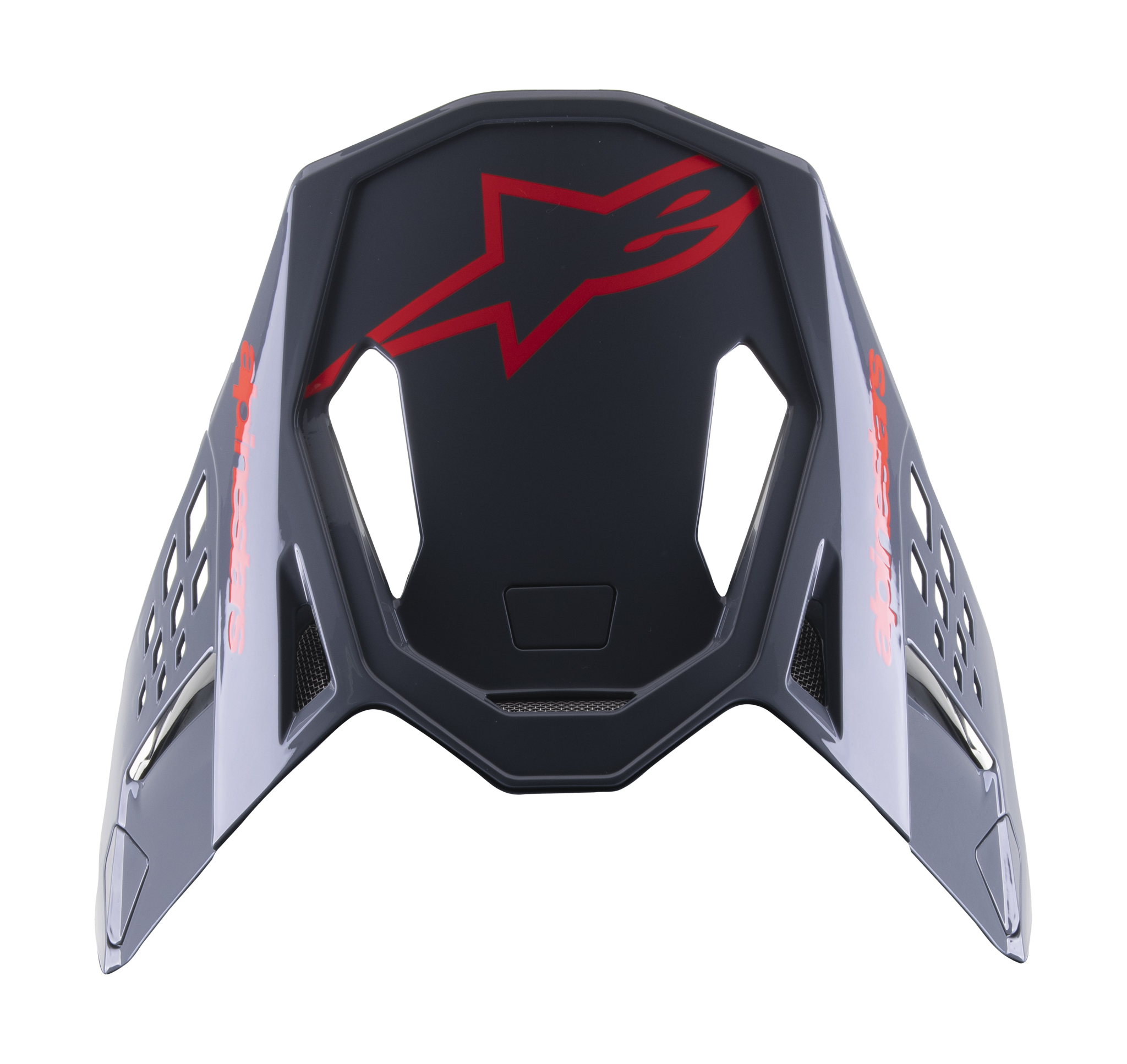Alpinestars Helmklep S-M8 Radium 2 - Zwart / Neon Rood