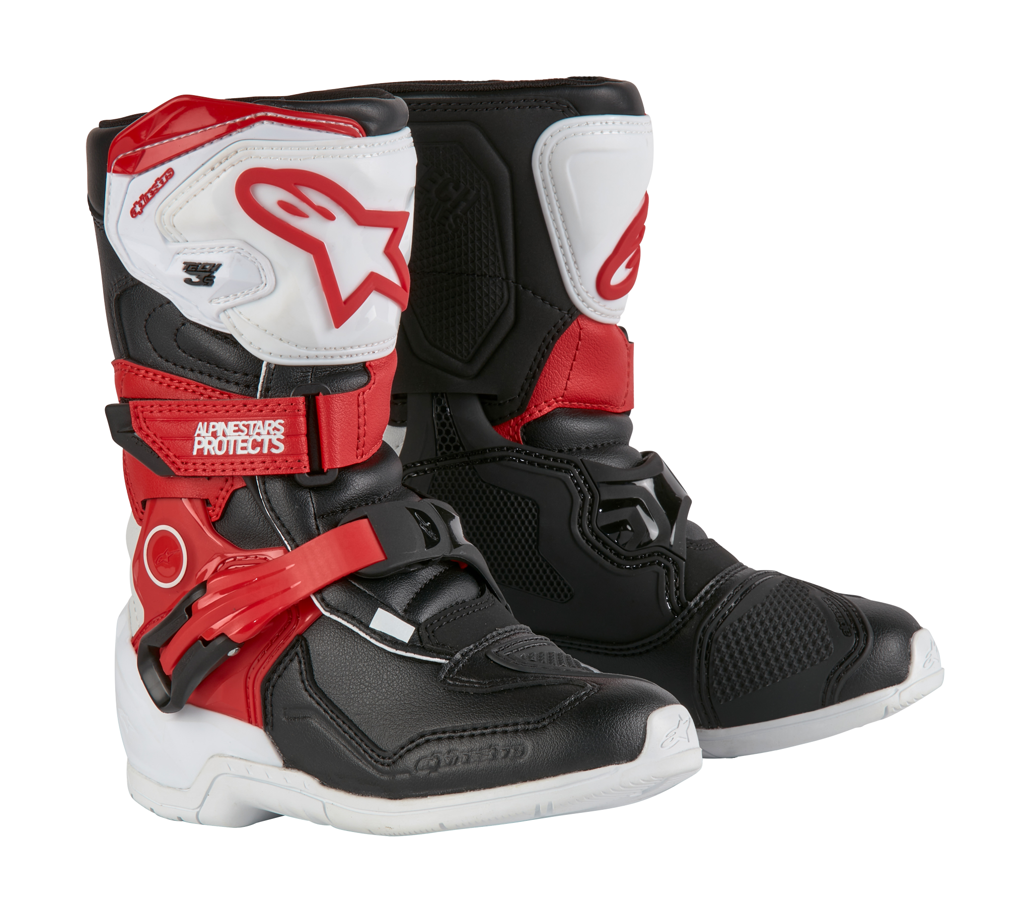 Alpinestars Kids Crosslaarzen Tech 3S - Wit / Zwart / Rood