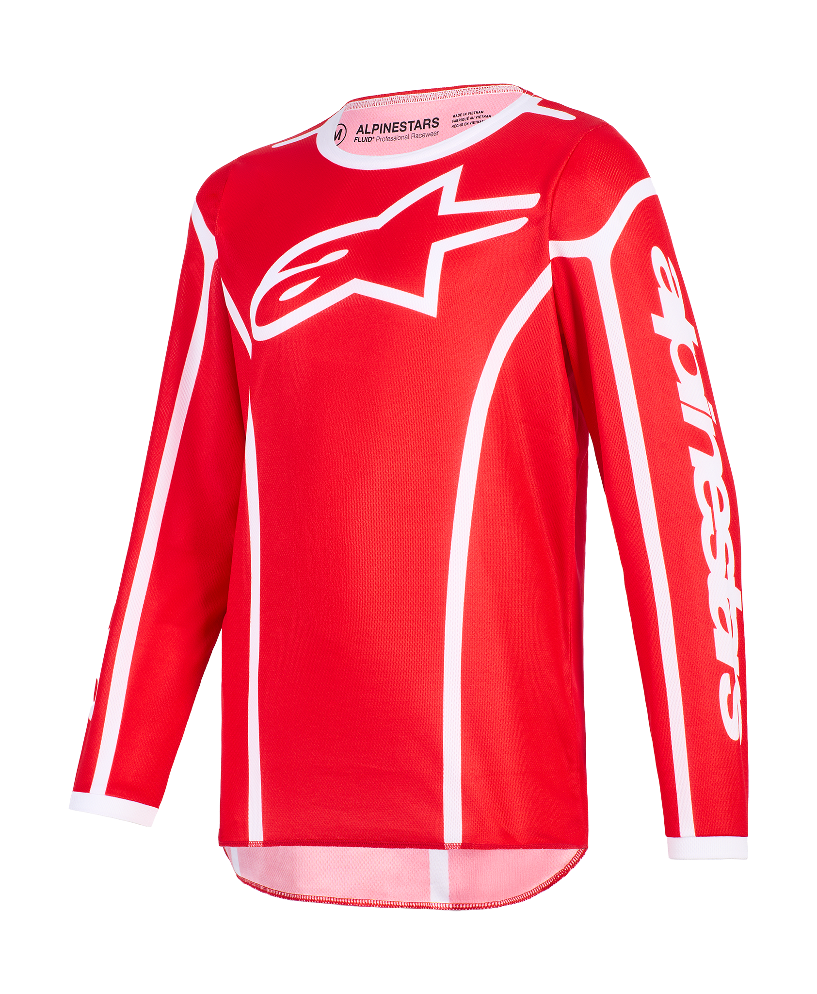 Alpinestars Kinder Cross Shirt 2026 Fluid Apex - Rood / Wit