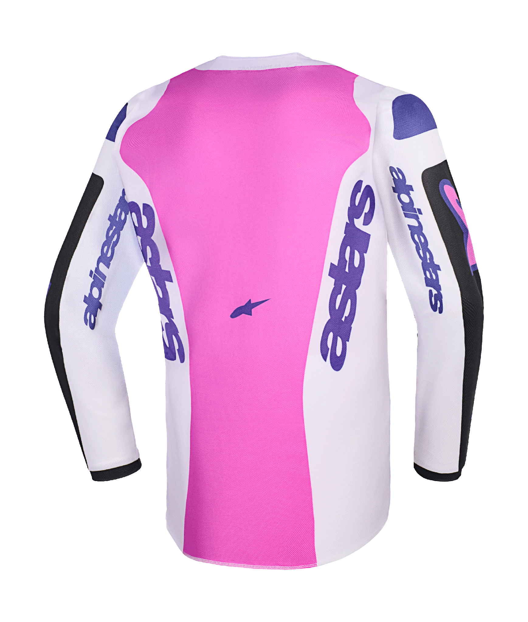 Alpinestars Kinder Cross Shirt 2026 Fluid Grid - Zwart / Licht Grijs / Paars