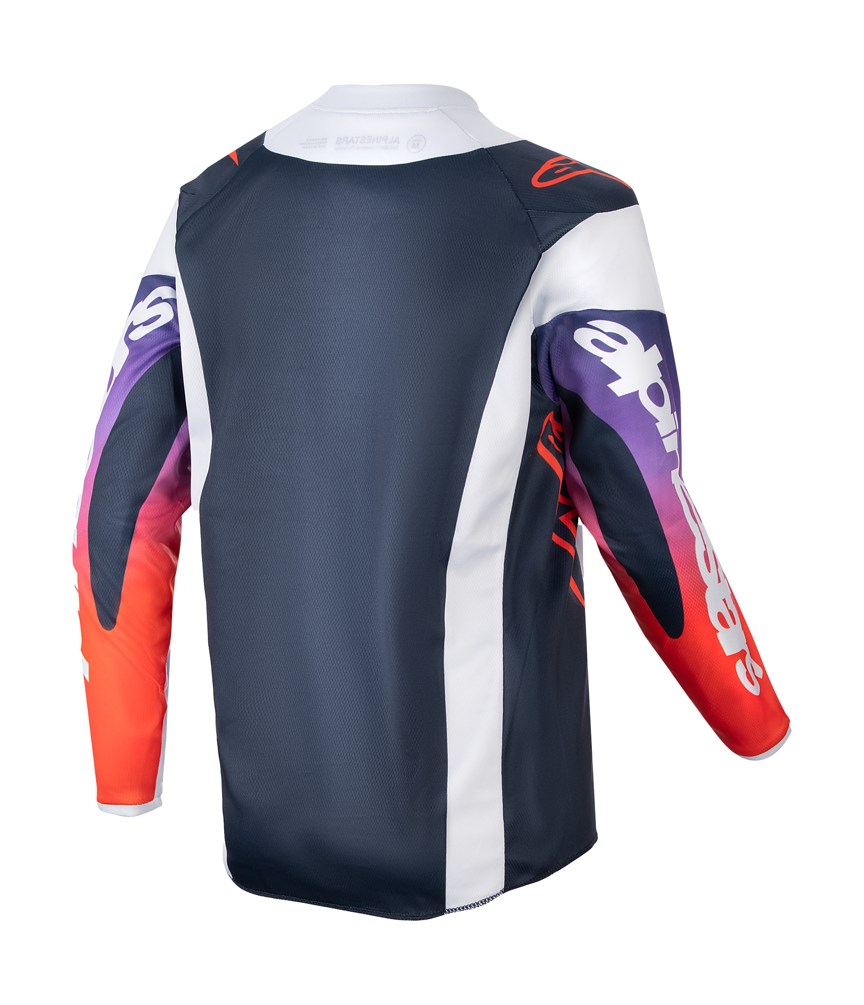 Alpinestars Kinder Cross Shirt Racer Hoen - Licht Grijs / Hot Oranje / Zwart