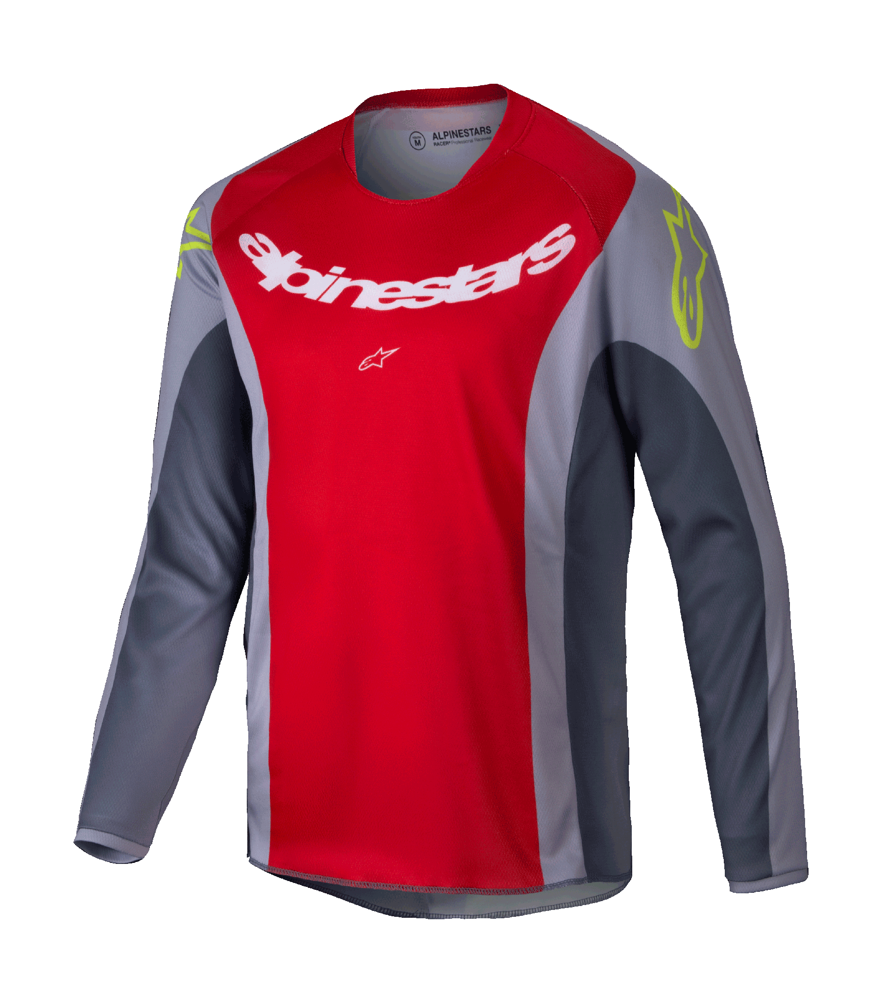 Alpinestars Kinder Cross Shirt Racer Melt - Rood / Grijs