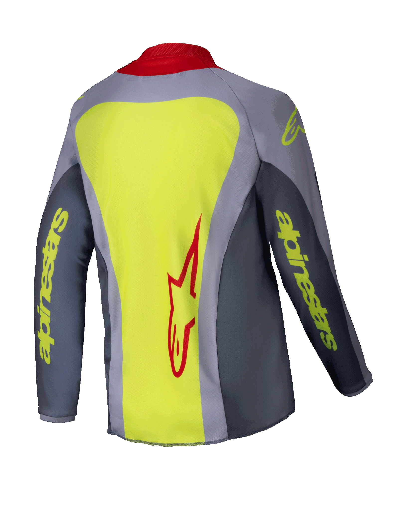 Alpinestars Kinder Cross Shirt Racer Melt - Rood / Grijs