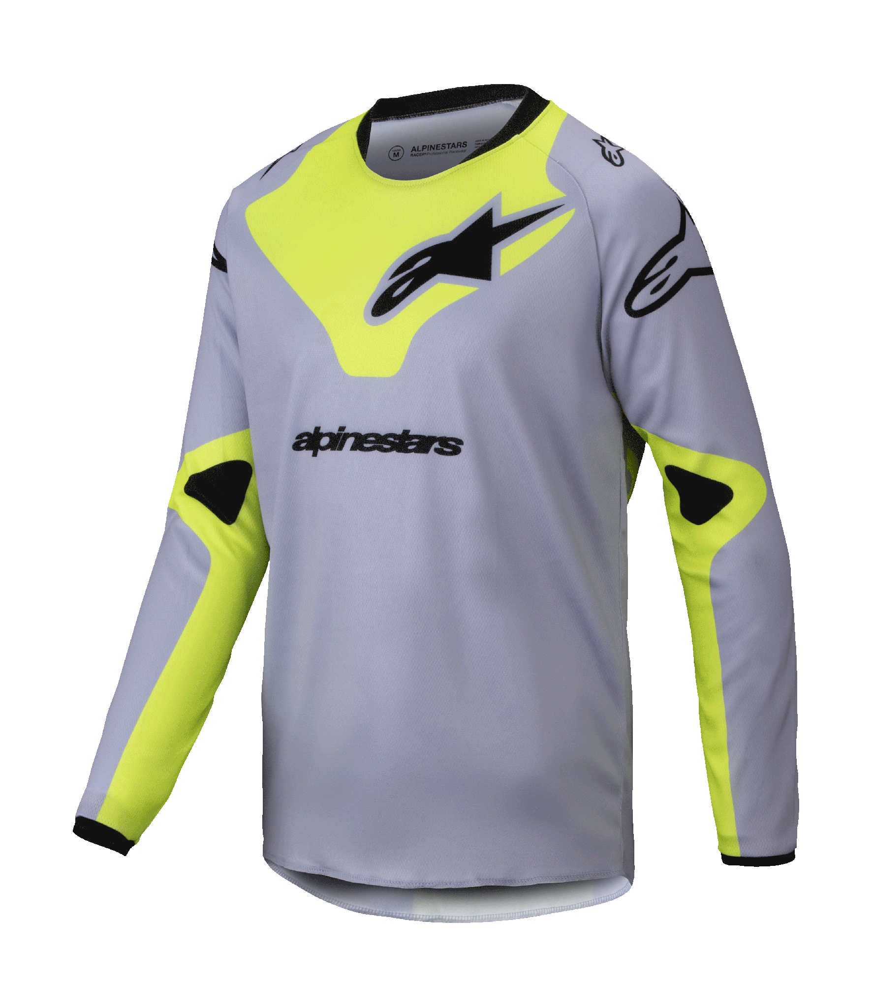 Alpinestars Kinder Cross Shirt Racer Veil - Grijs / Fluo Geel