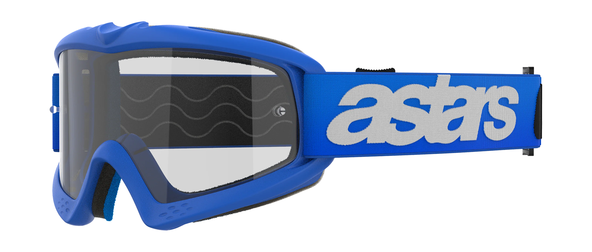 Alpinestars Kinder Crossbril Vision Blaze - Blauw - Clear Lens