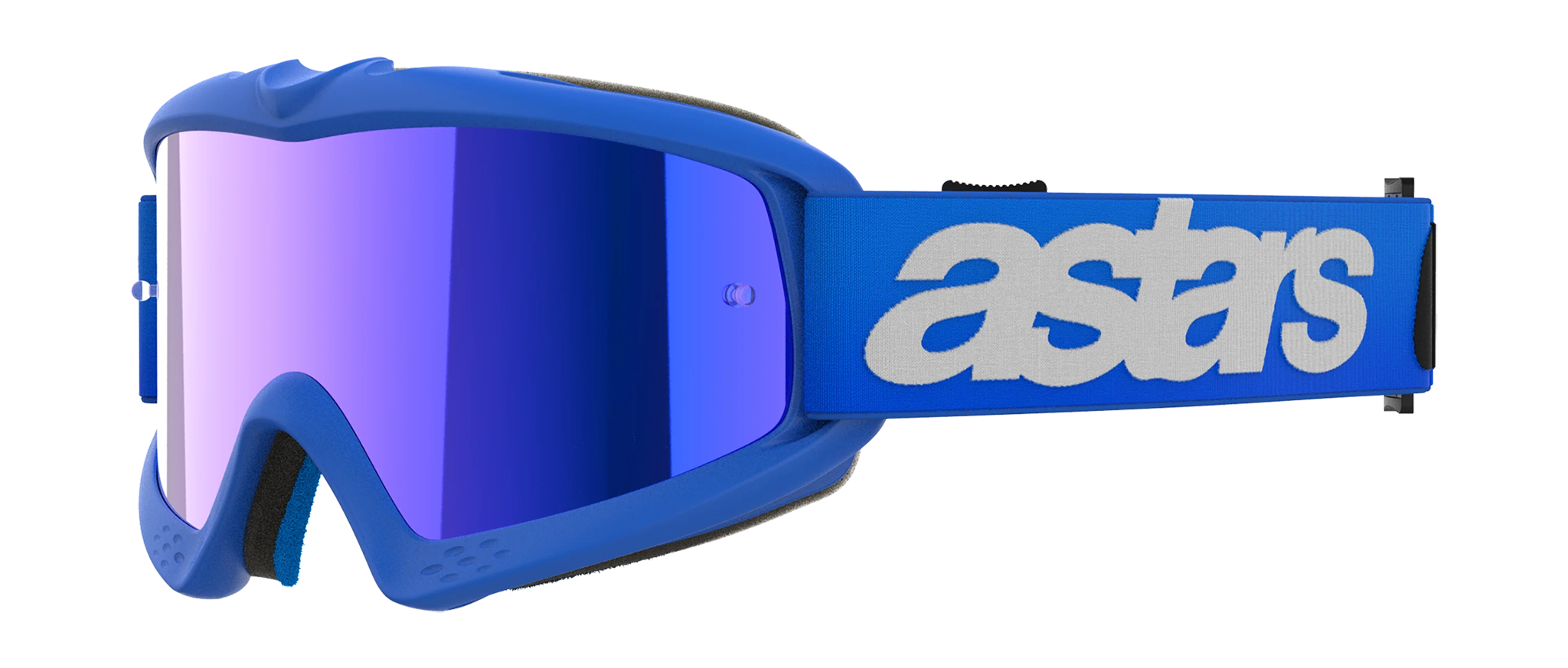 Alpinestars Kinder Crossbril Vision Blaze - Blauw - Spiegel Blauw Lens