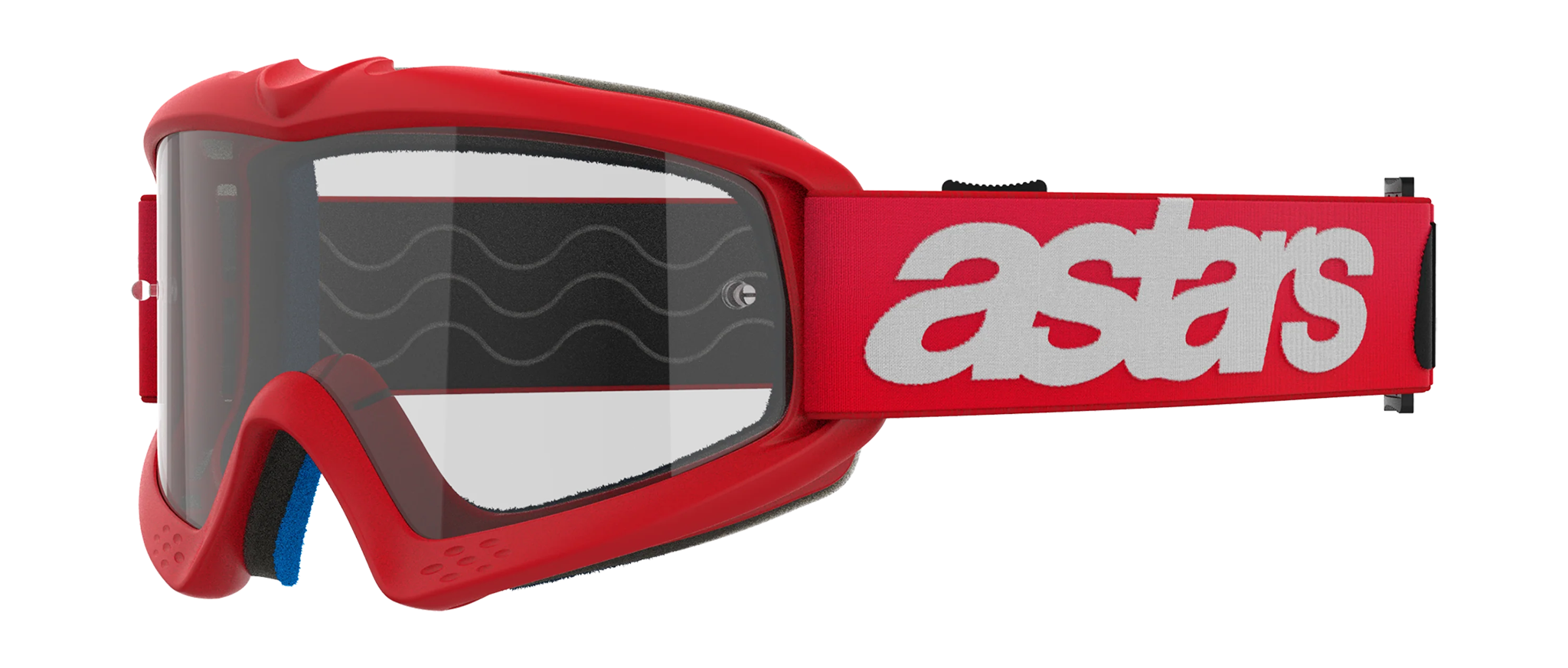 Alpinestars Kinder Crossbril Vision Blaze - Rood - Clear Lens