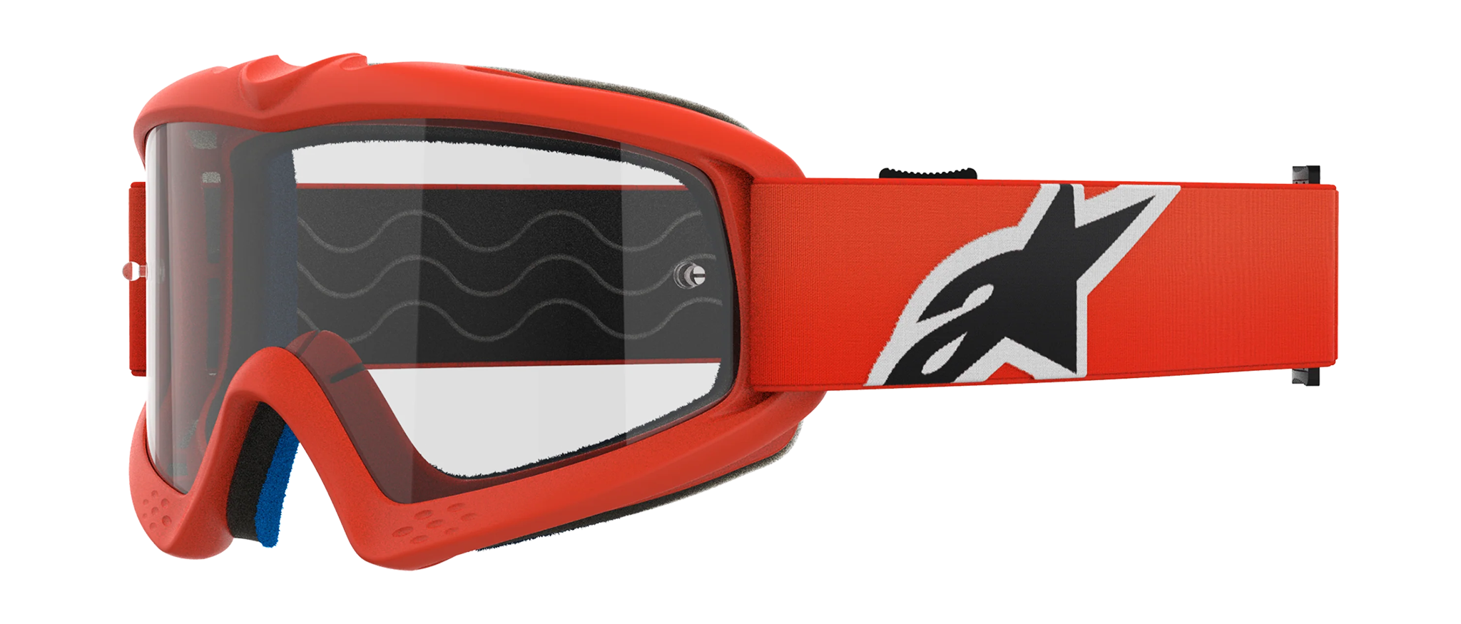 Alpinestars Kinder Crossbril Vision Corp - Oranje - Clear Lens