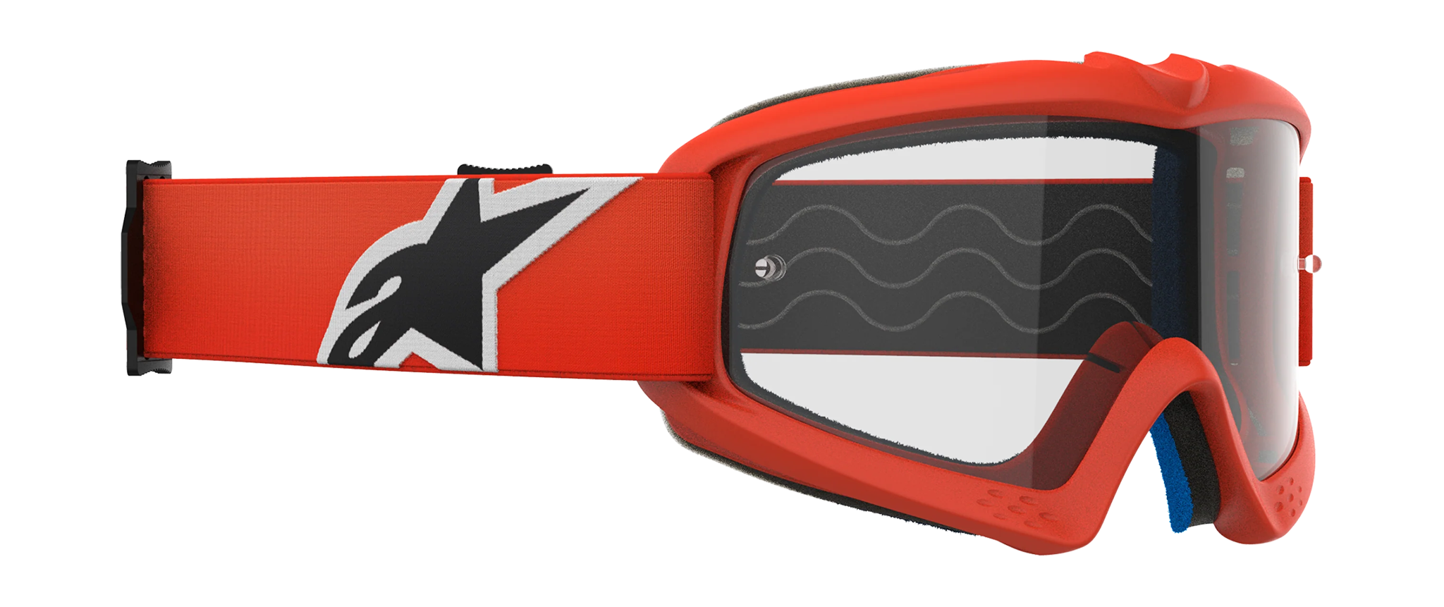 Alpinestars Kinder Crossbril Vision Corp - Oranje - Clear Lens