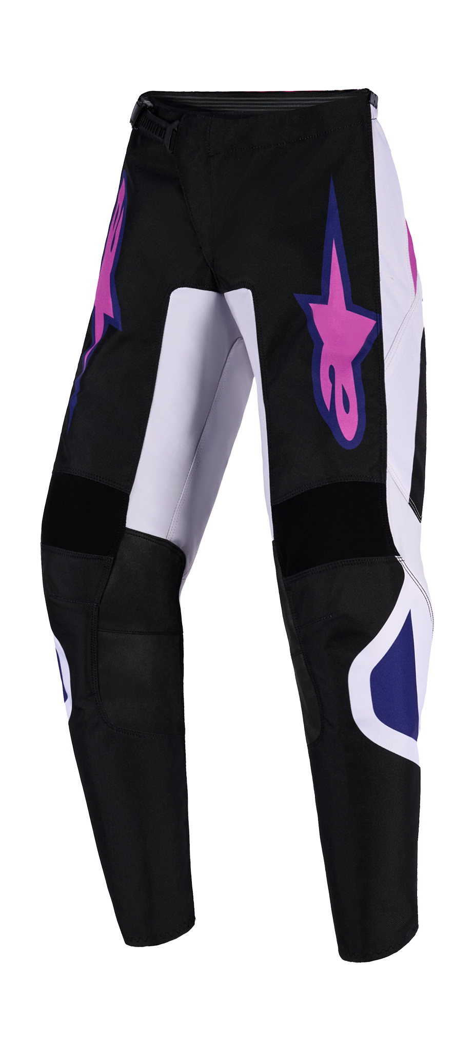 Alpinestars Kinder Crossbroek 2026 Fluid Grid - Zwart / Licht Grijs / Paars