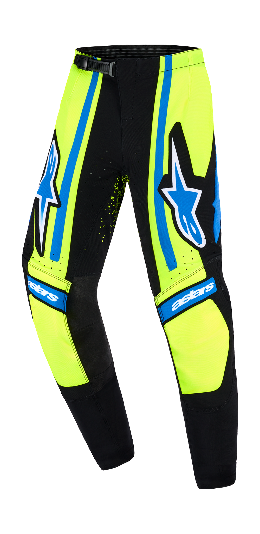 Alpinestars Kinder Crossbroek 2026 Supertech Nomur - Donker Navy / Fluo Geel / Ucla / Blauw