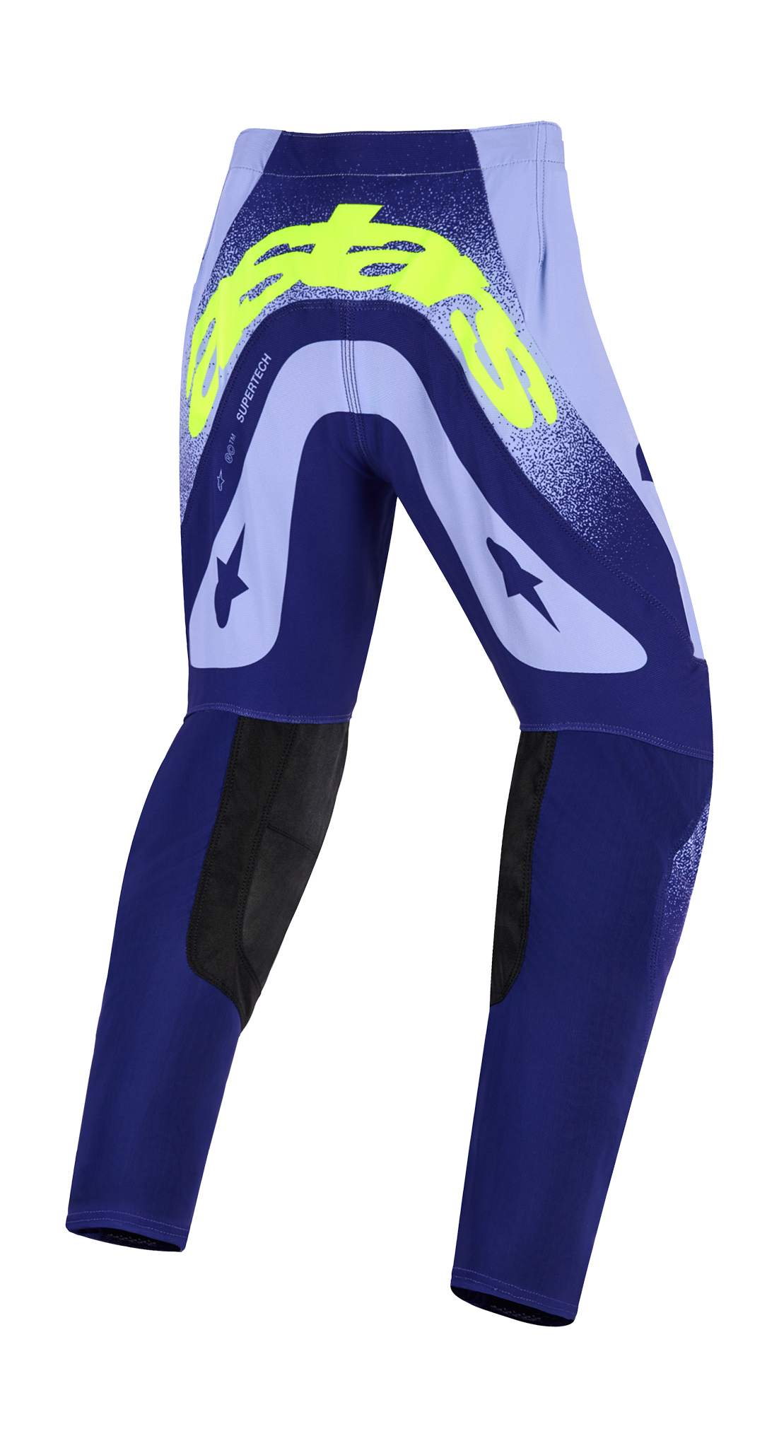 Alpinestars Kinder Crossbroek 2026 Supertech Scenz - Paars / Fluo Geel
