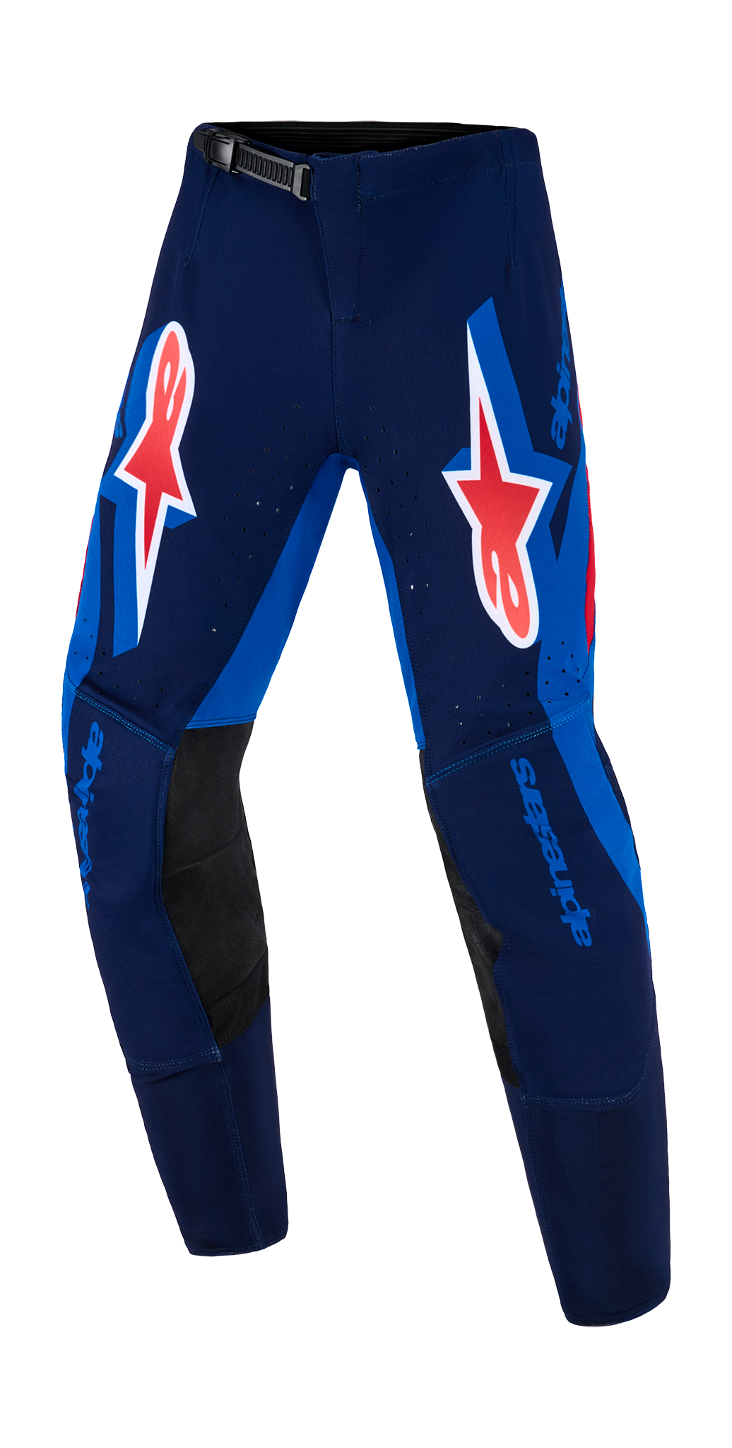 Alpinestars Kinder Crossbroek 2026 Supertech Vista - Donker Navy / Hot Coral / Cobalt