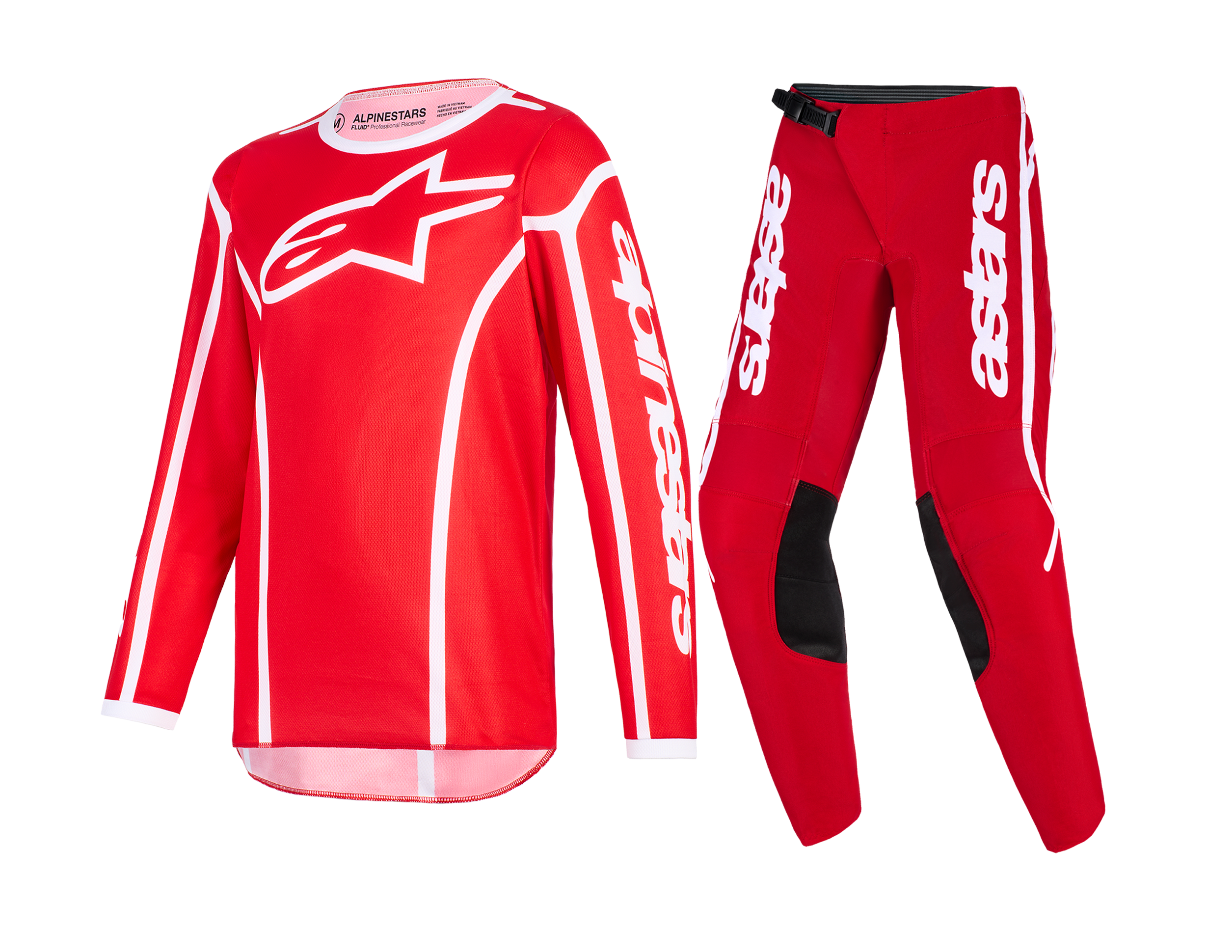 Alpinestars Kinder Crosskleding 2026 Fluid Apex - Rood / Wit