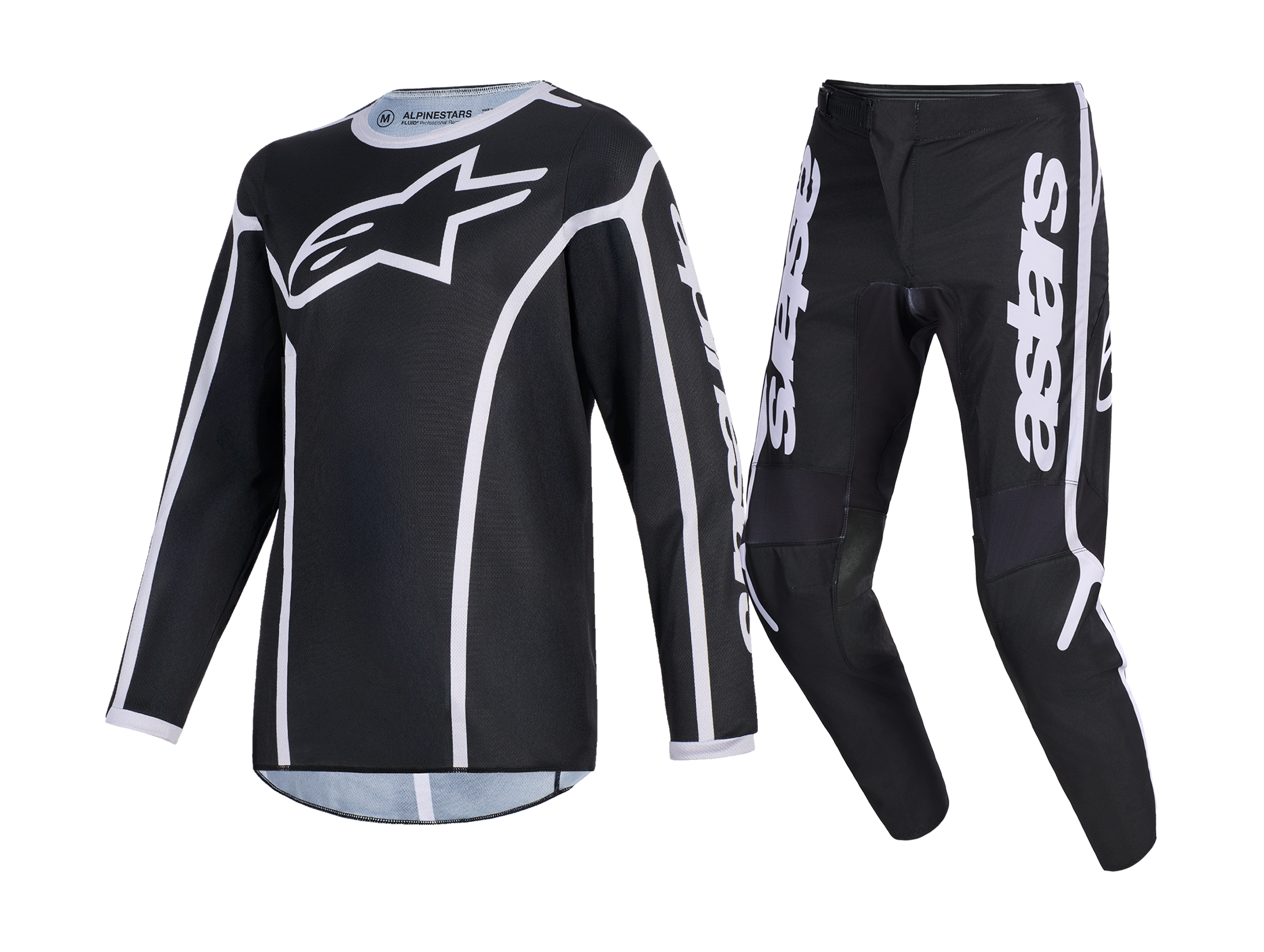 Alpinestars Kinder Crosskleding 2026 Fluid Apex - Zwart / Grijs