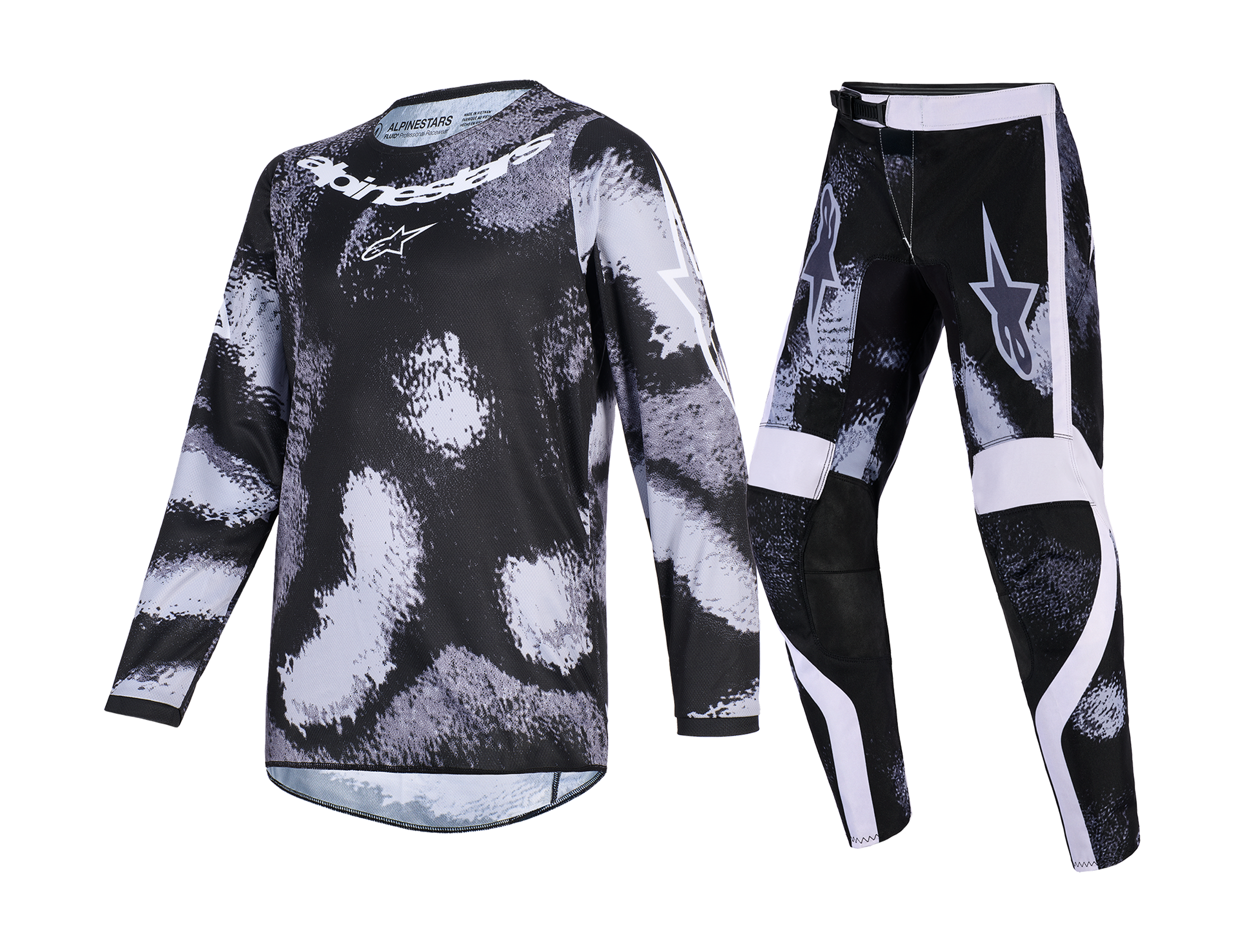 Alpinestars Kinder Crosskleding 2026 Fluid Lahnd - Iron / Camo