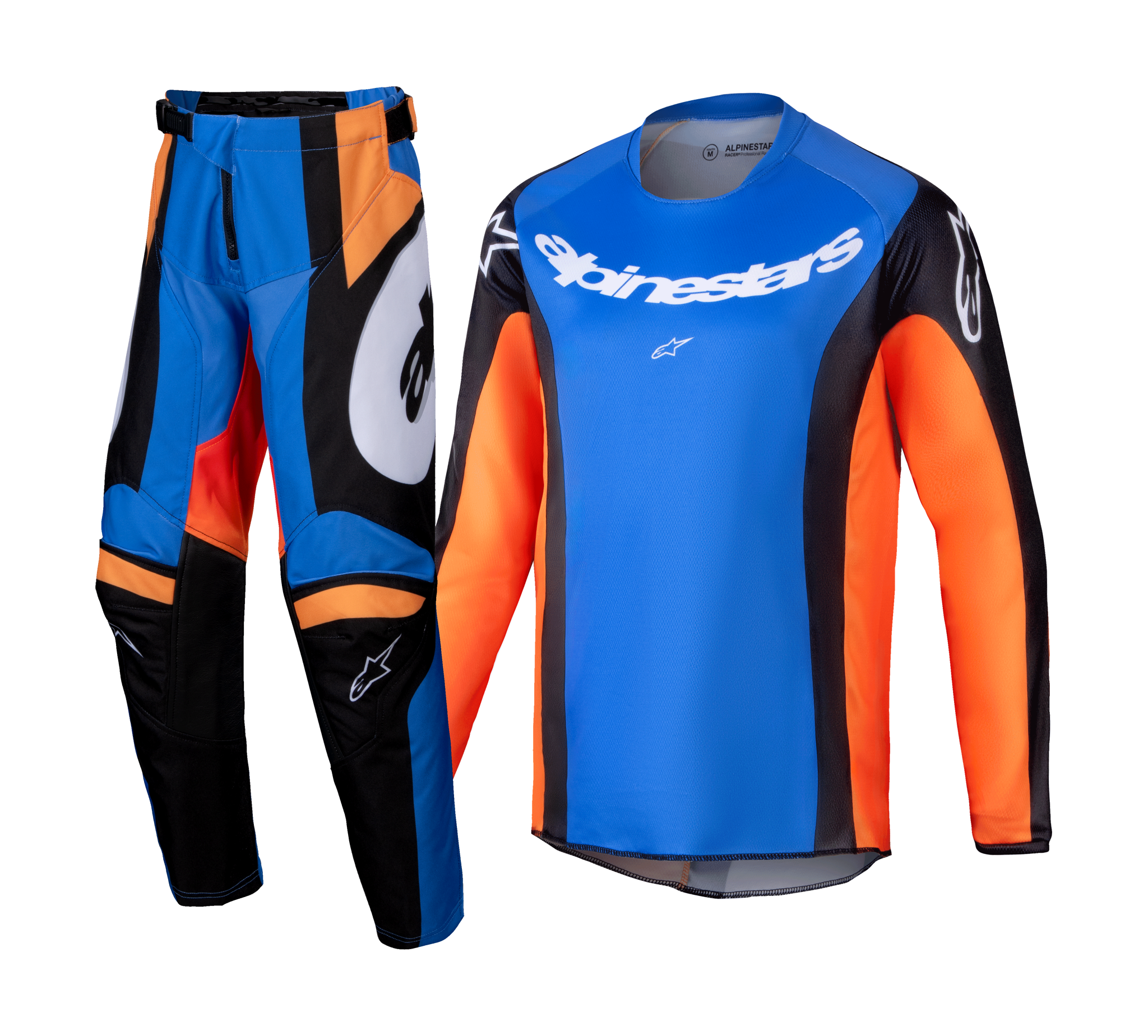 Alpinestars Kinder Crosskleding Racer Melt - Oranje / Blauw