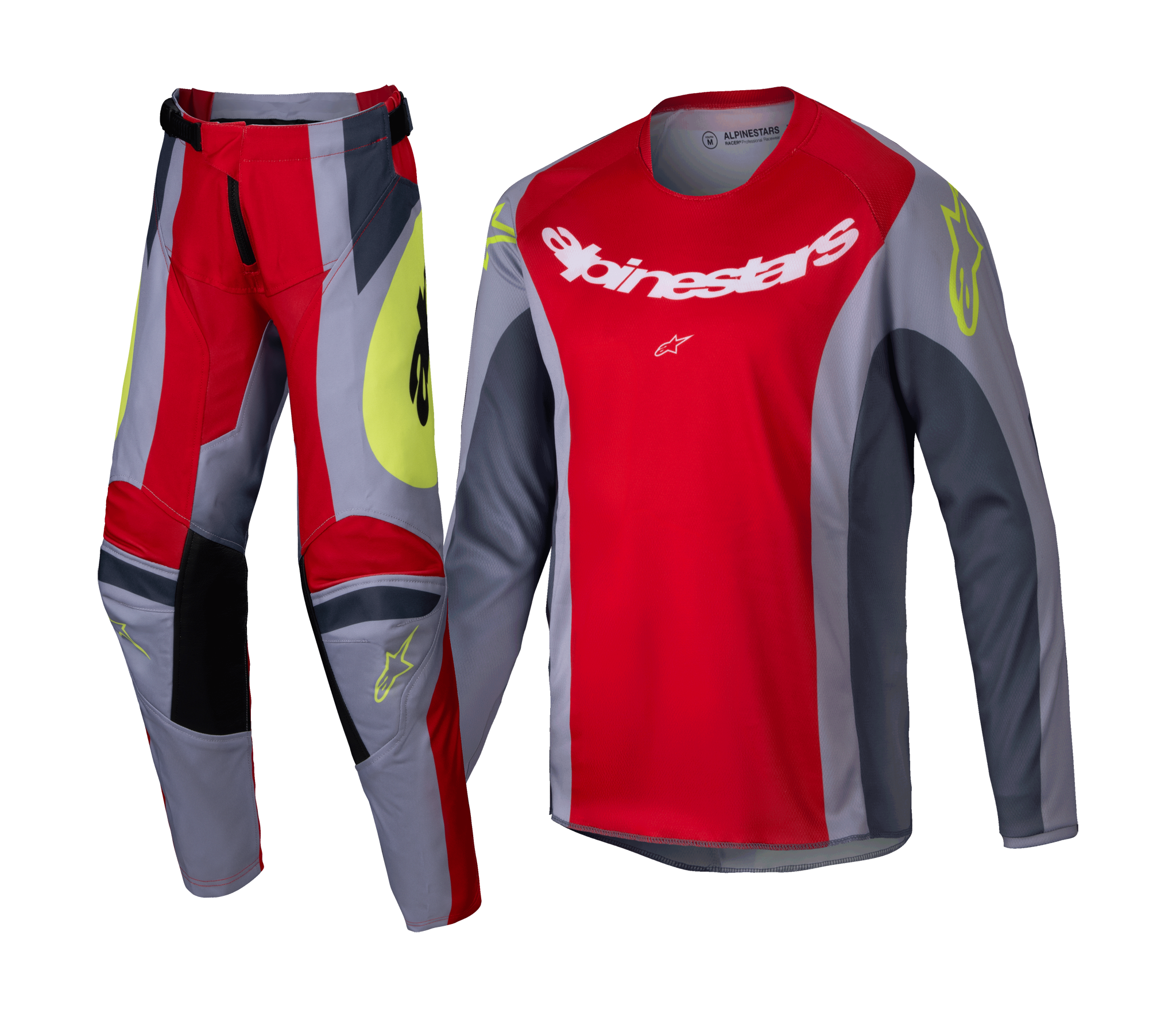Alpinestars Kinder Crosskleding Racer Melt - Rood / Grijs
