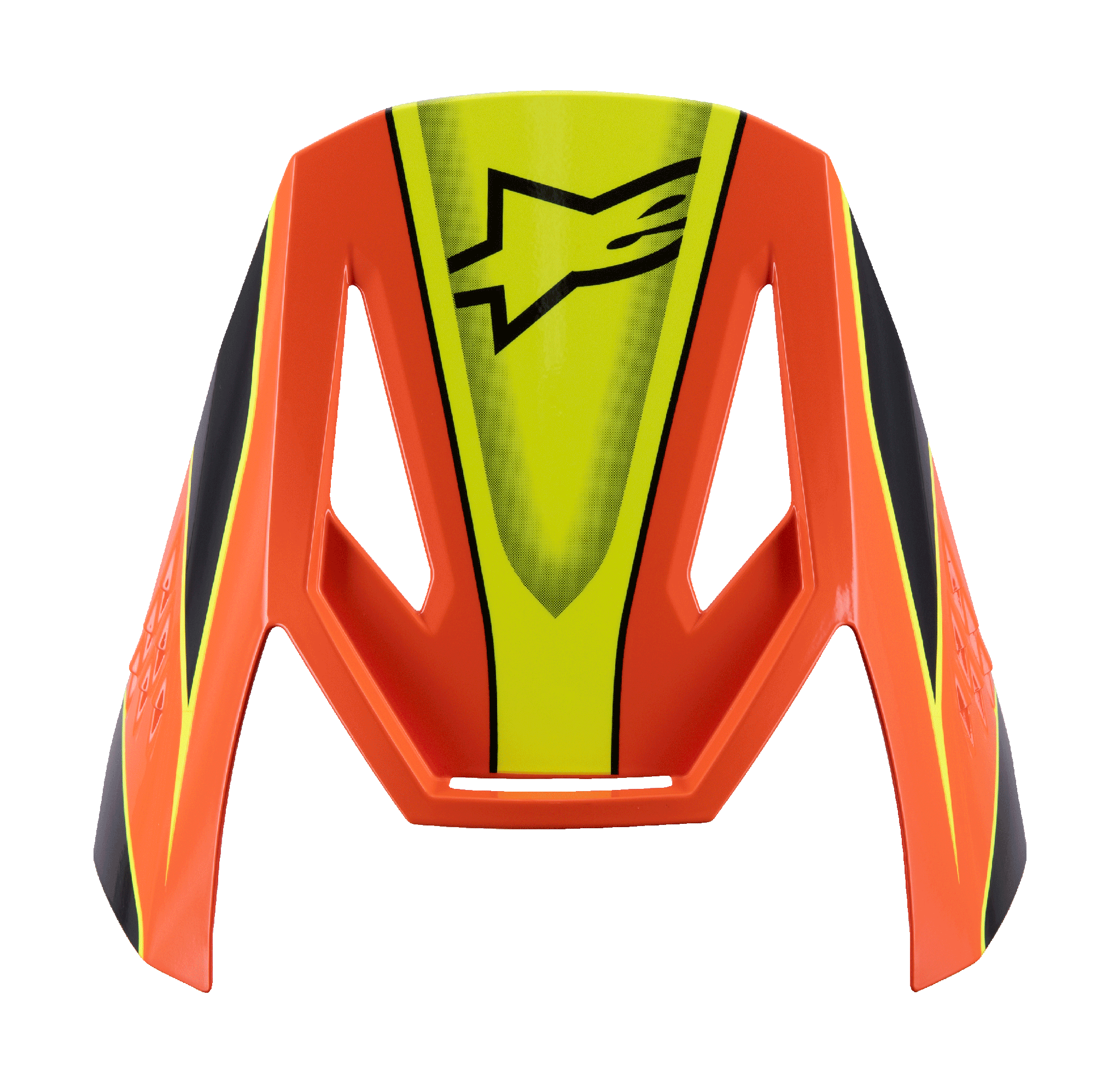 Alpinestars Kinder Helmklep S-M3 Fray - Zwart / Oranje / Fluo Geel