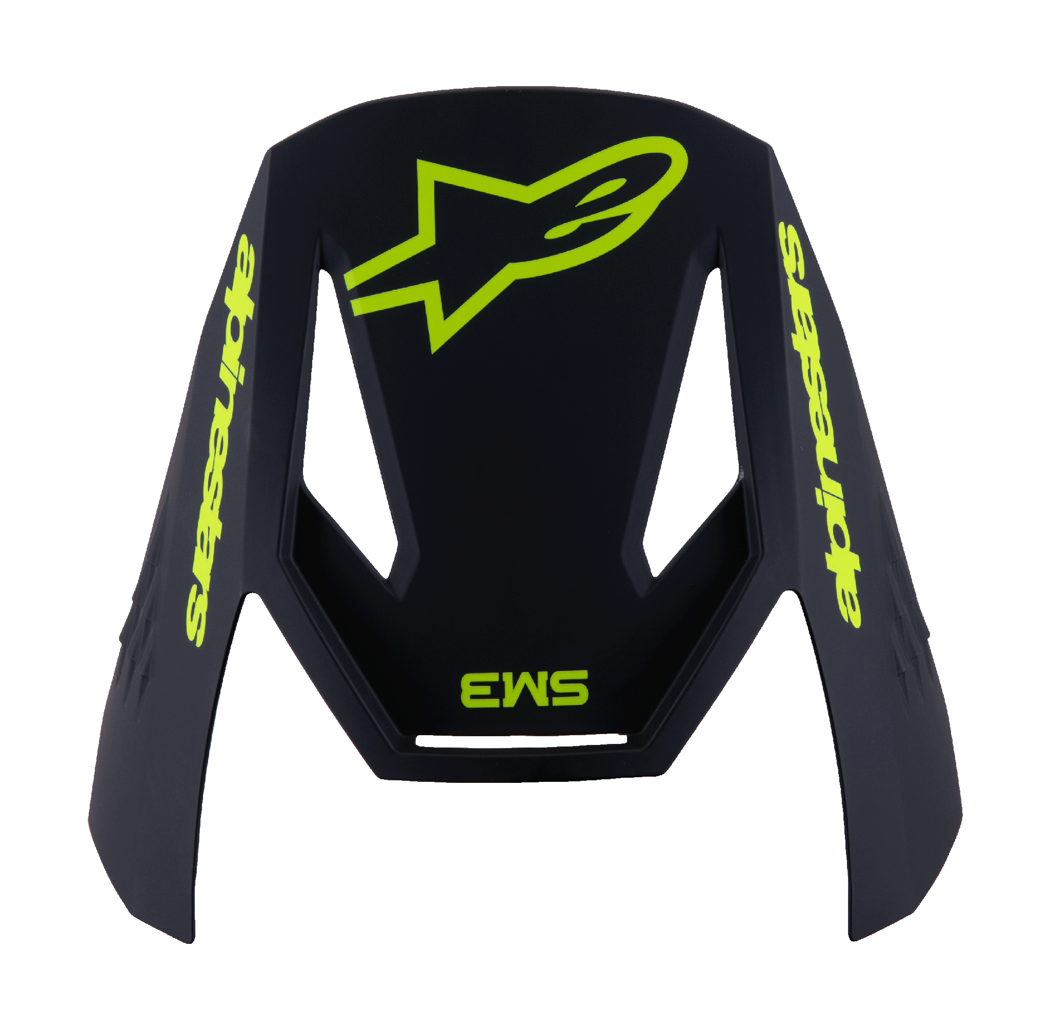 Alpinestars Kinder Helmklep S-M3 Radium - Fluo Geel / Zwart / Blauw