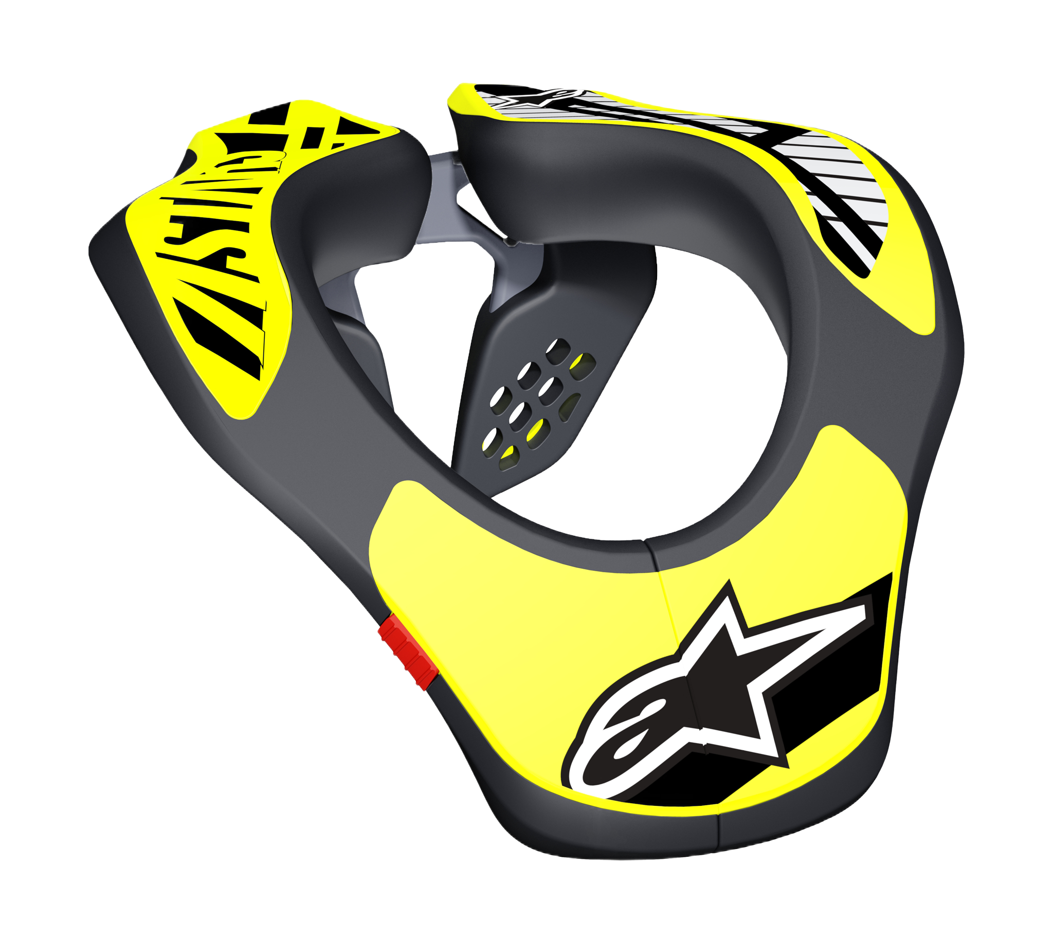 Alpinestars Kinder Nekbrace - Zwart / Geel Fluo
