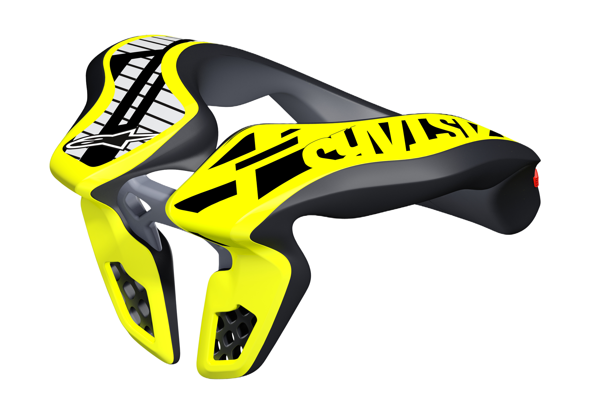 Alpinestars Kinder Nekbrace - Zwart / Geel Fluo