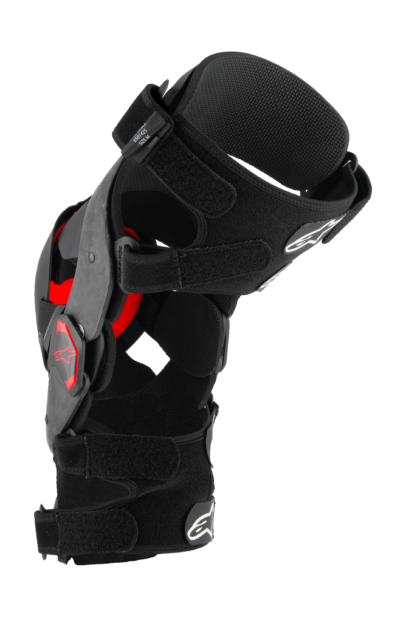 Alpinestars Kniebraces Supertech RK-10 Plasma - Zwart / Rood