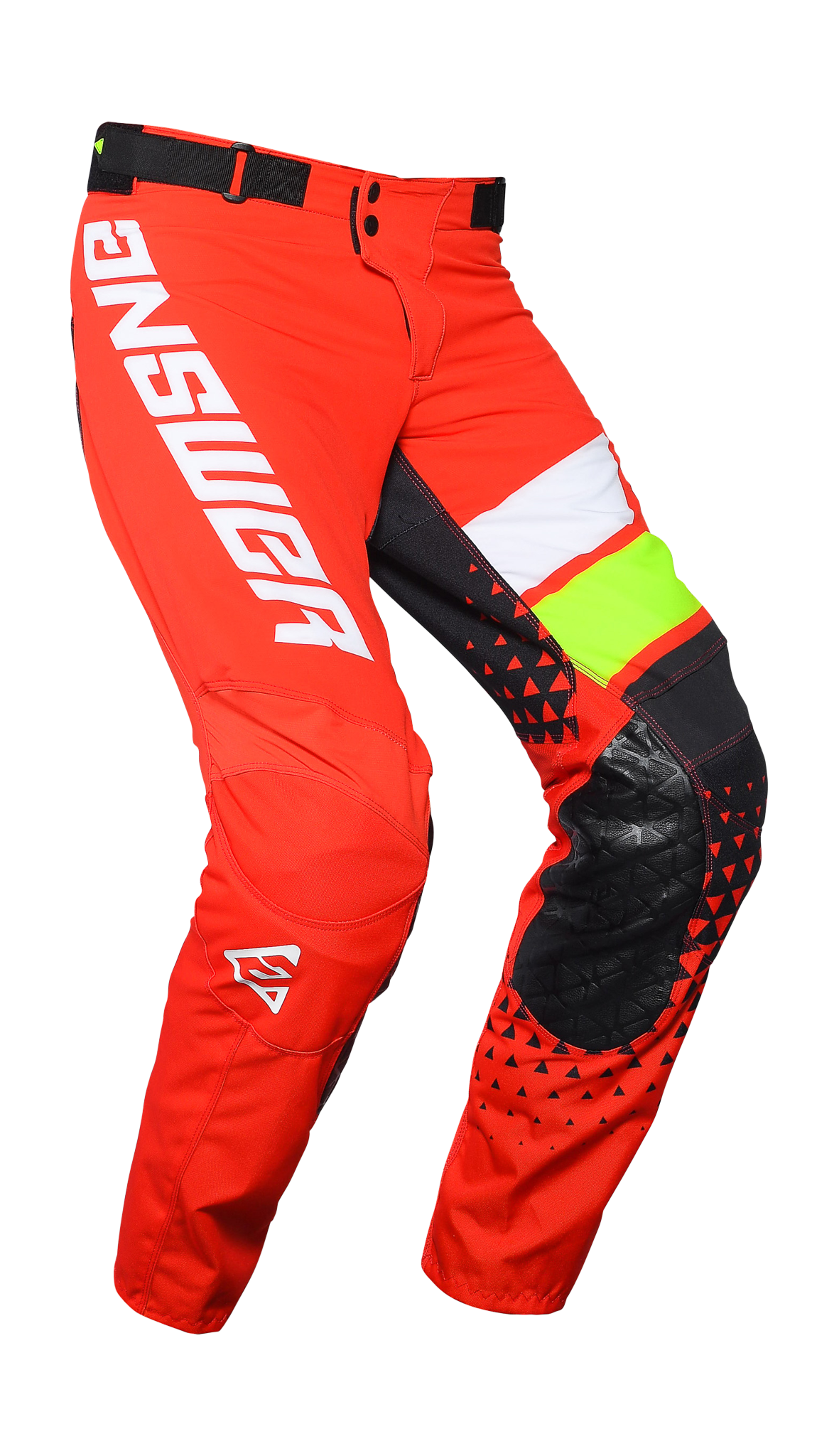 Answer Crossbroek Elite Korza - Rood / Wit / Hyper Acid / Zwart