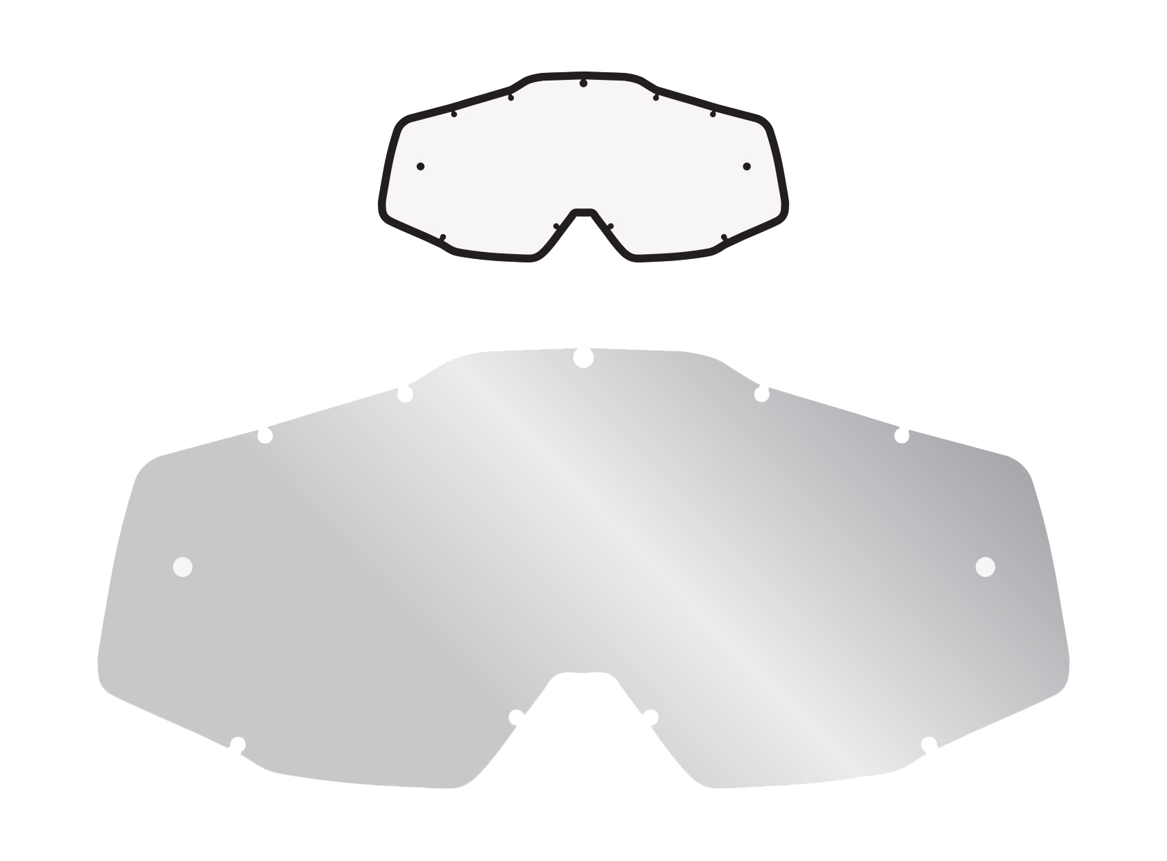 Armor Vision Lens 100% GEN1 RC1/AC1/ST1 - Standaard Clear