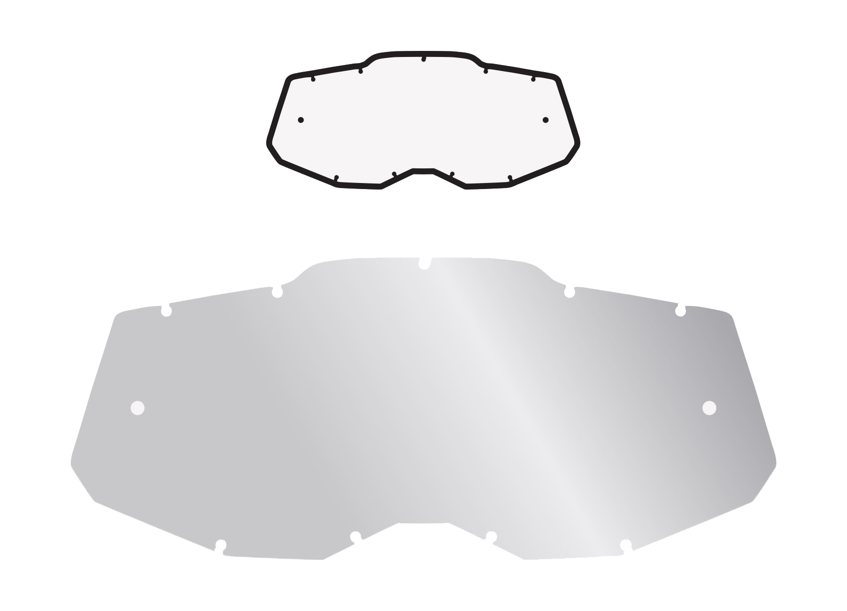 Armor Vision Lens 100% GEN2 RC2/AC2/ST2 - Standaard Clear