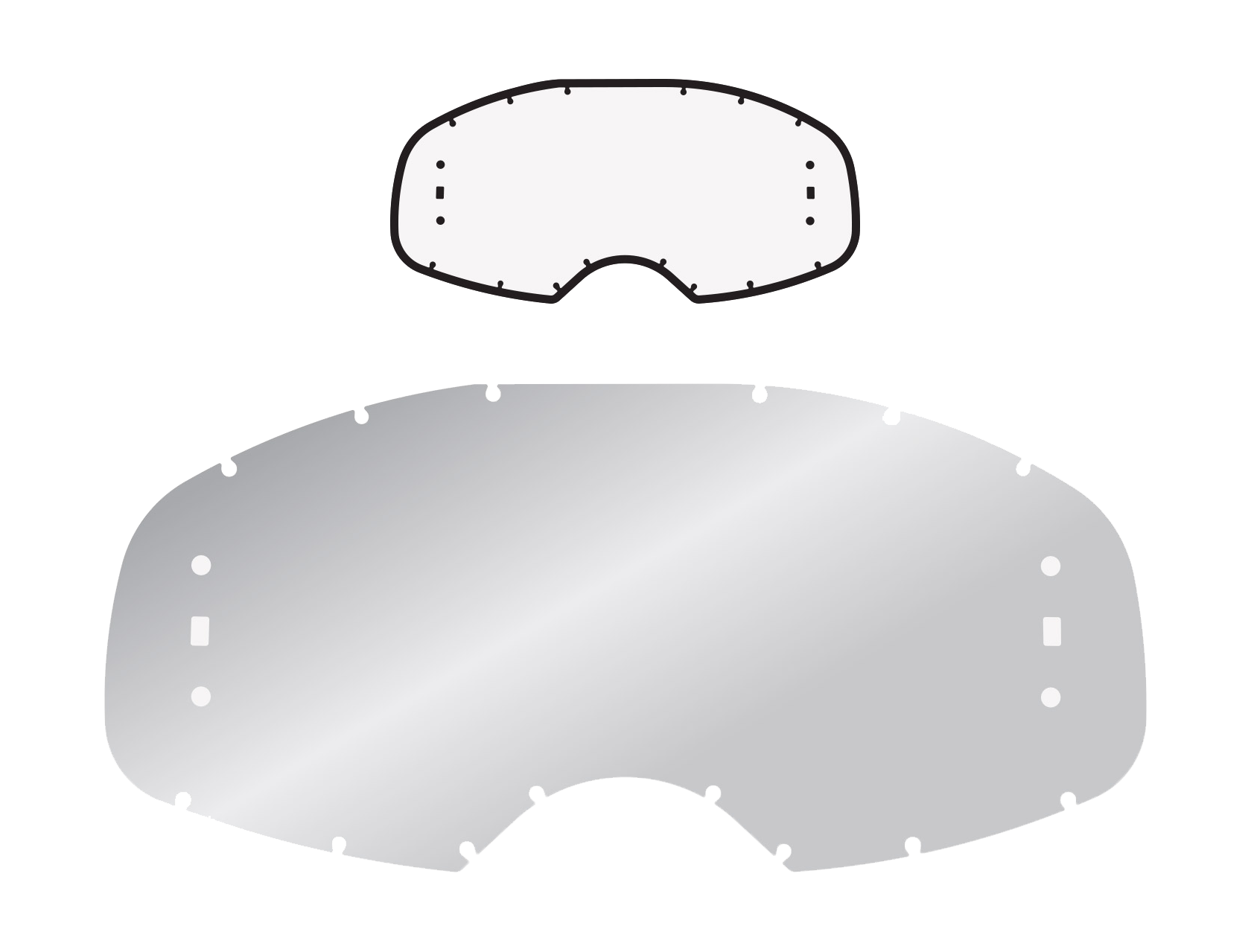 Armor Vision Lens Rip N Roll Colossus - Standaard Clear