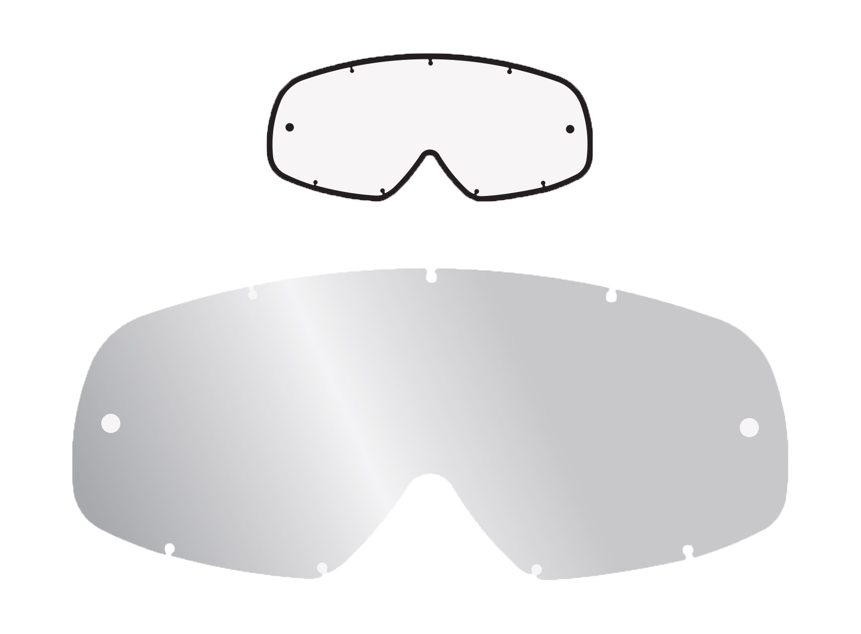 Armor Vision Lens Roll-Off Fox Airspace II - Standaard Clear