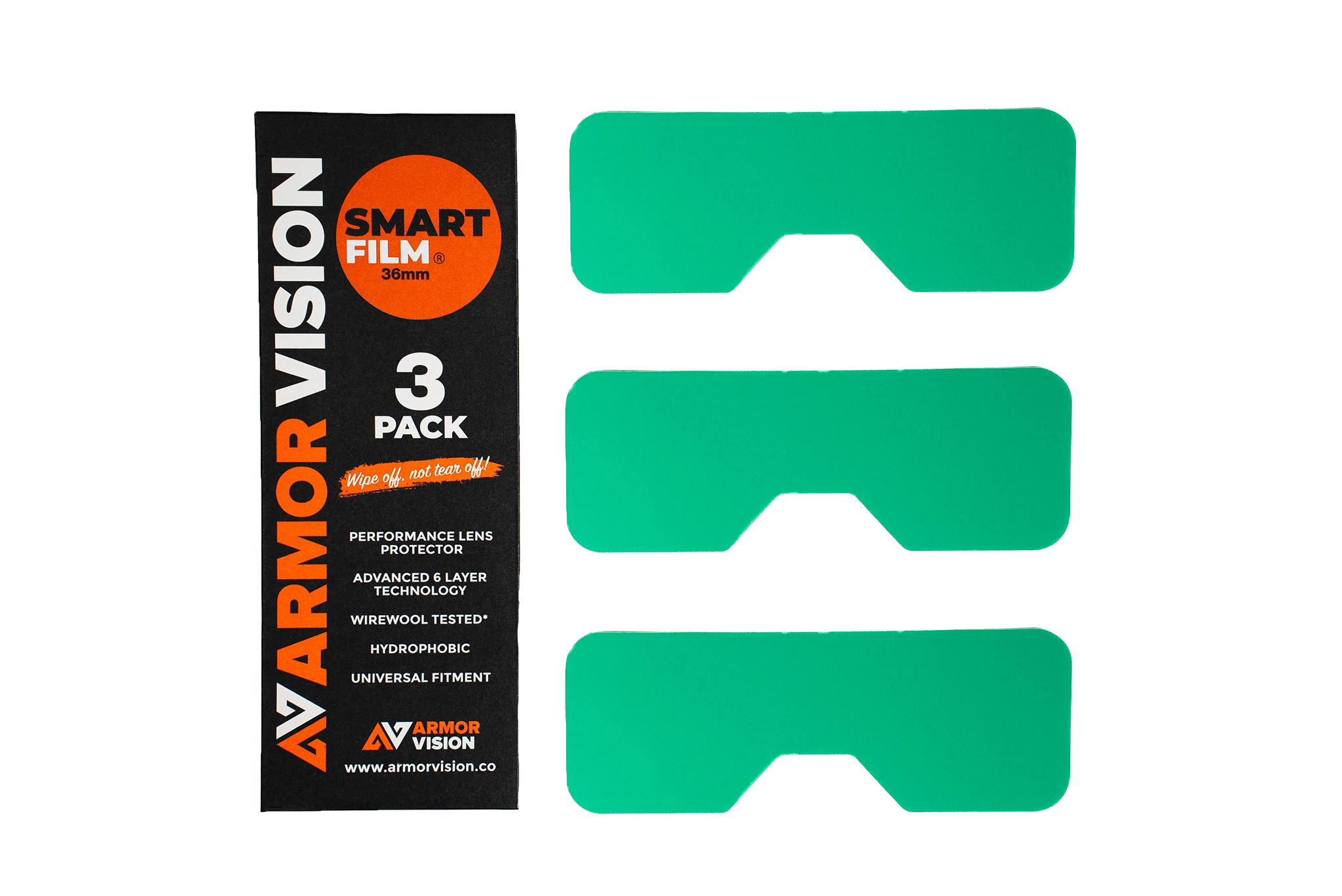 Armor Vision Lensbeschermers Smart Film - 36 mm - 3 Stuks