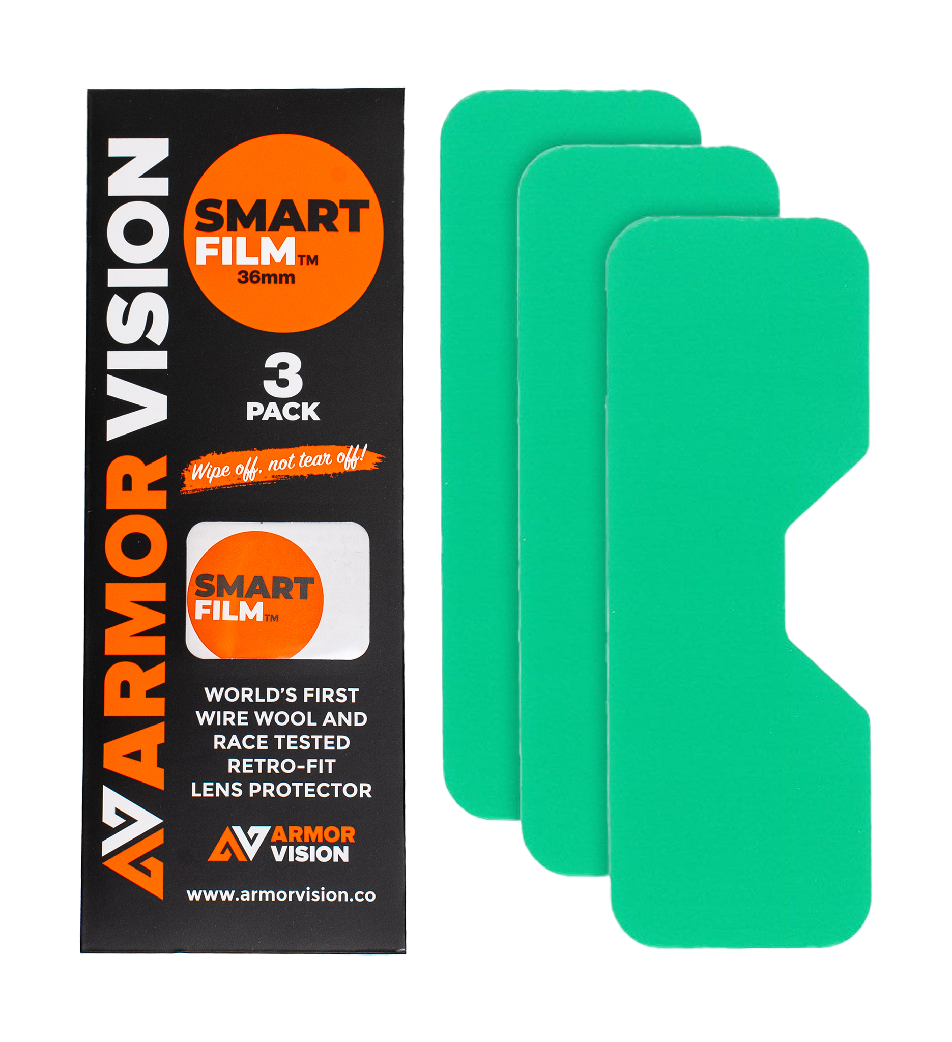 Armor Vision Lensbeschermers Smart Film - 36 mm - 3 Stuks
