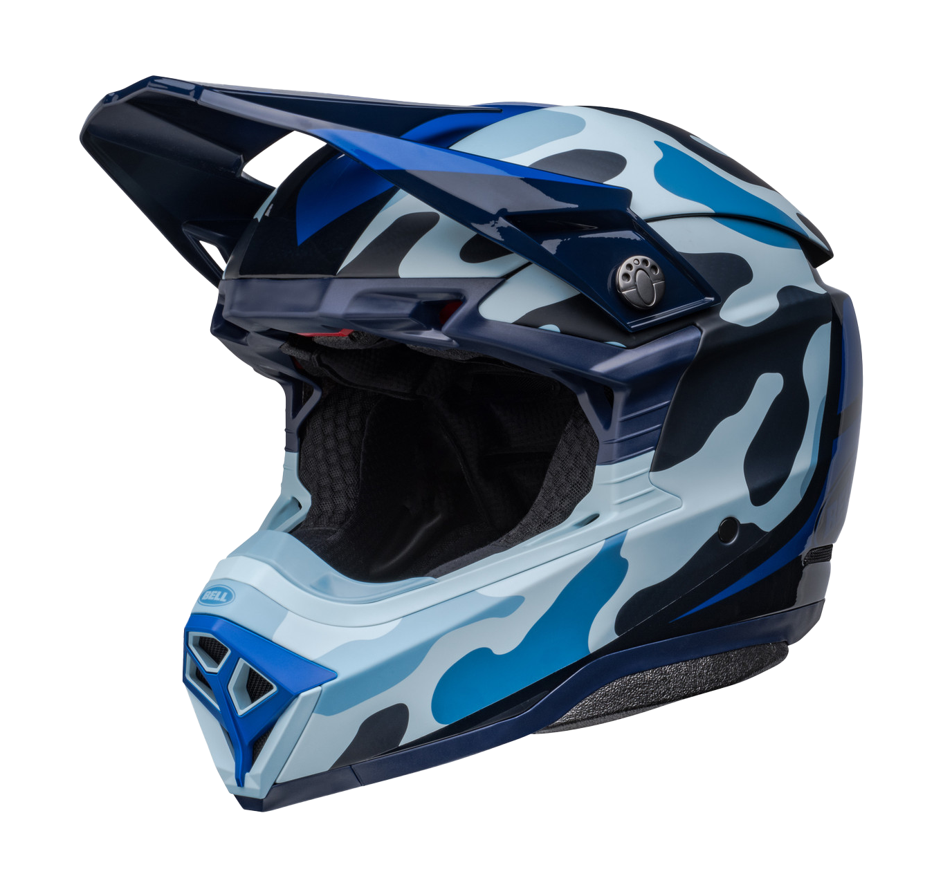 Bell Crosshelm Moto-10 Spherical Ferrandis Mechant - Donker Blauw / Licht Blauw