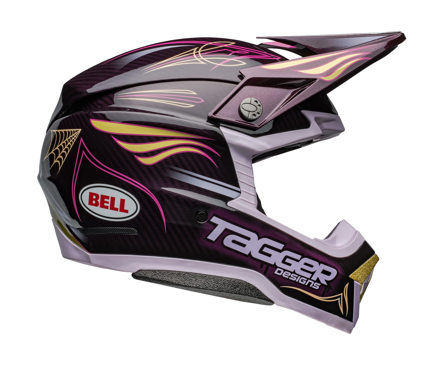 Bell Crosshelm Moto-10 Spherical Tagger Purple Haze - Paars / Goud