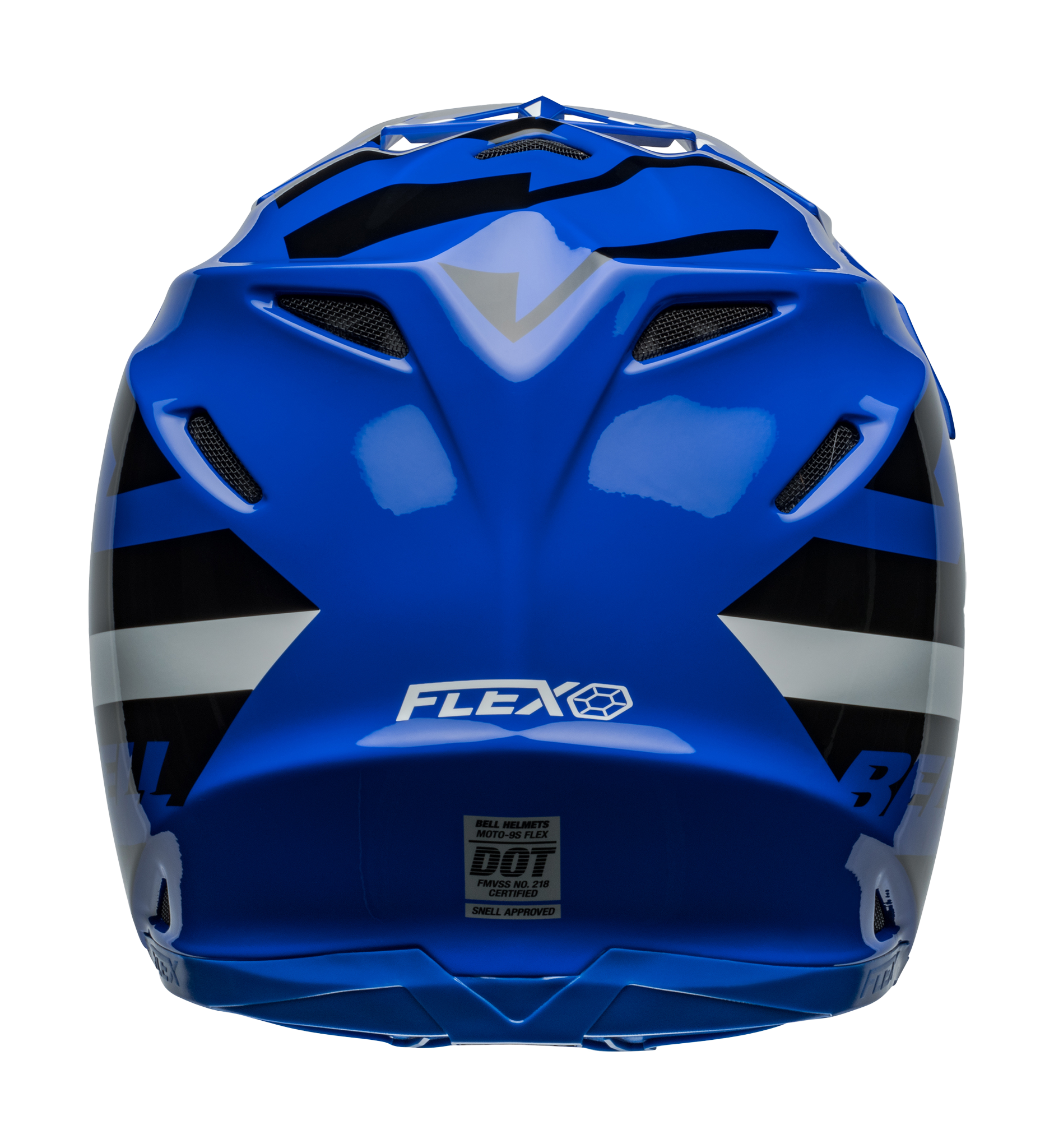 Bell Crosshelm Moto-9S Flex Banshee - Blauw / Wit