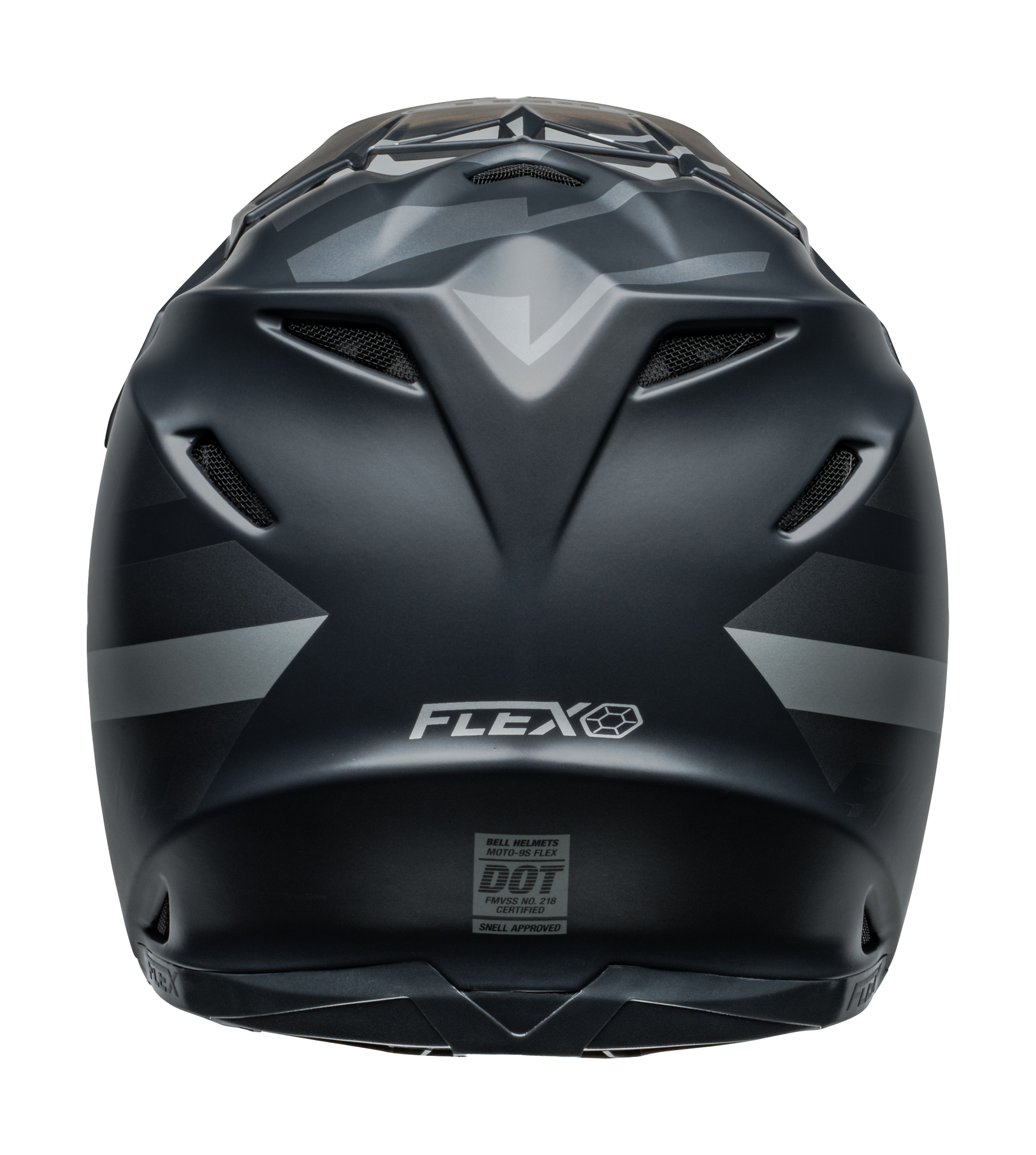 Bell Crosshelm Moto-9S Flex Banshee - Satin Zwart / Zilver