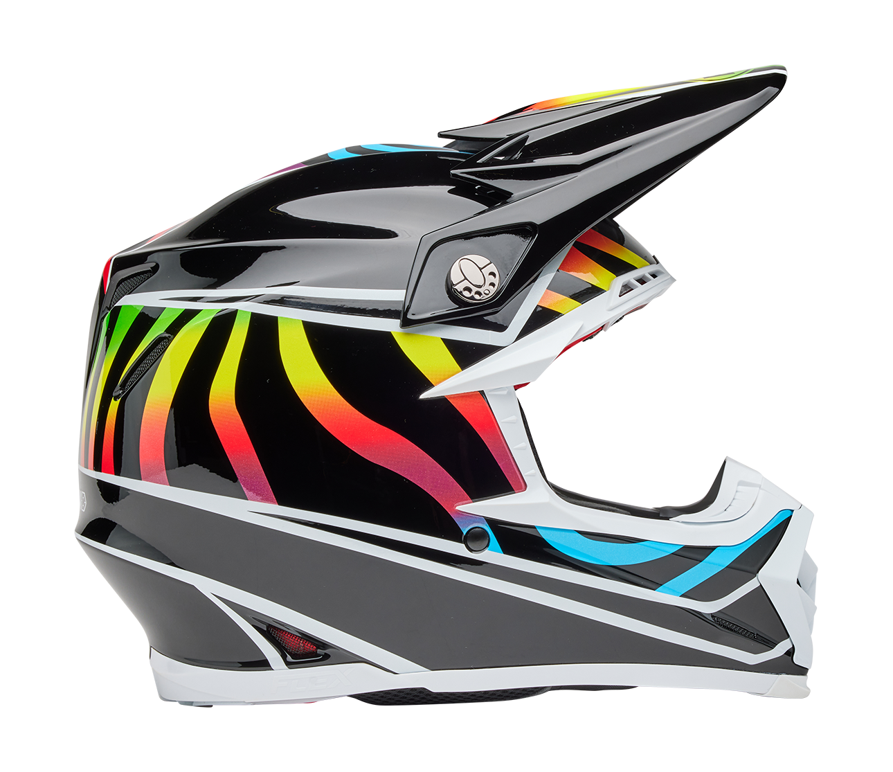 Bell Crosshelm Moto-9S Flex Drift - Zwart / Multi