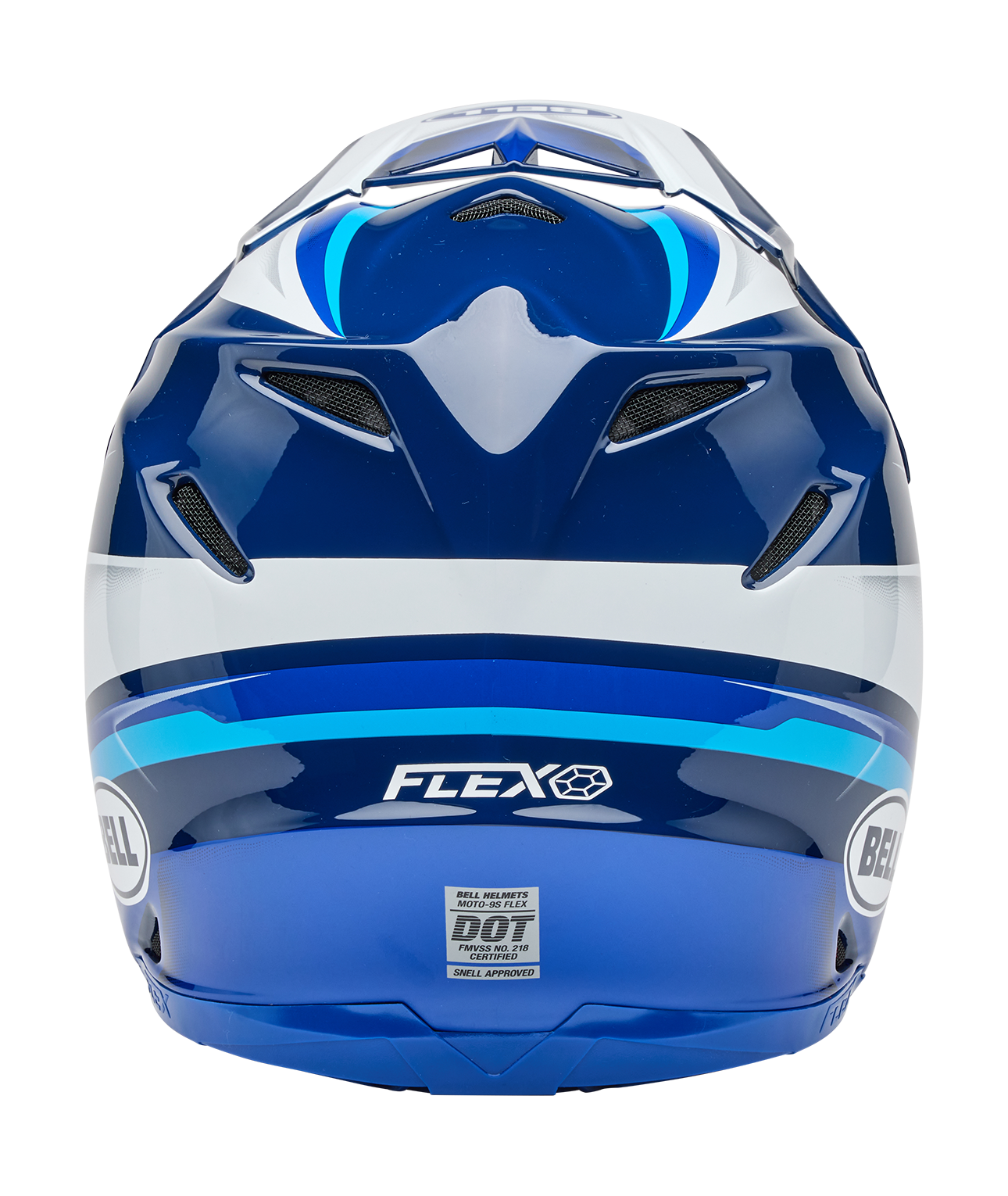 Bell Crosshelm Moto-9S Flex Merchant - Blauw