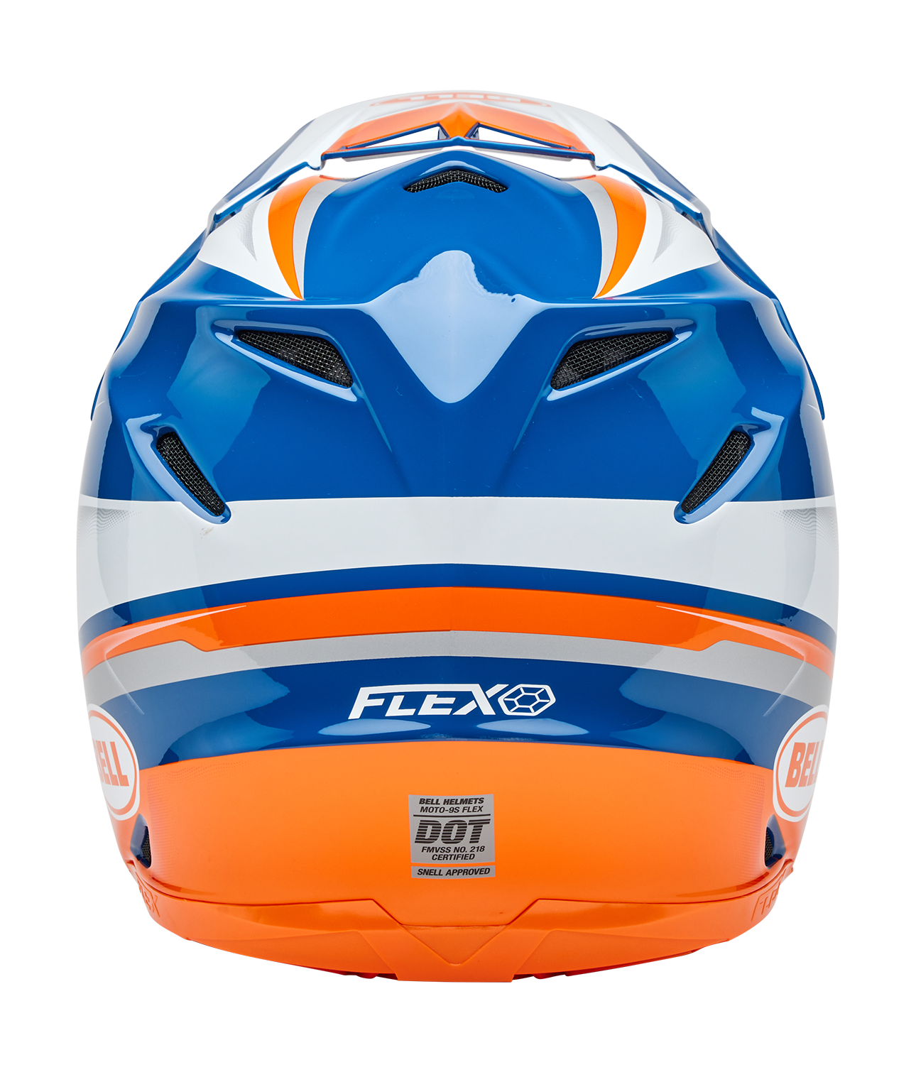 Bell Crosshelm Moto-9S Flex Merchant - Oranje / Blauw