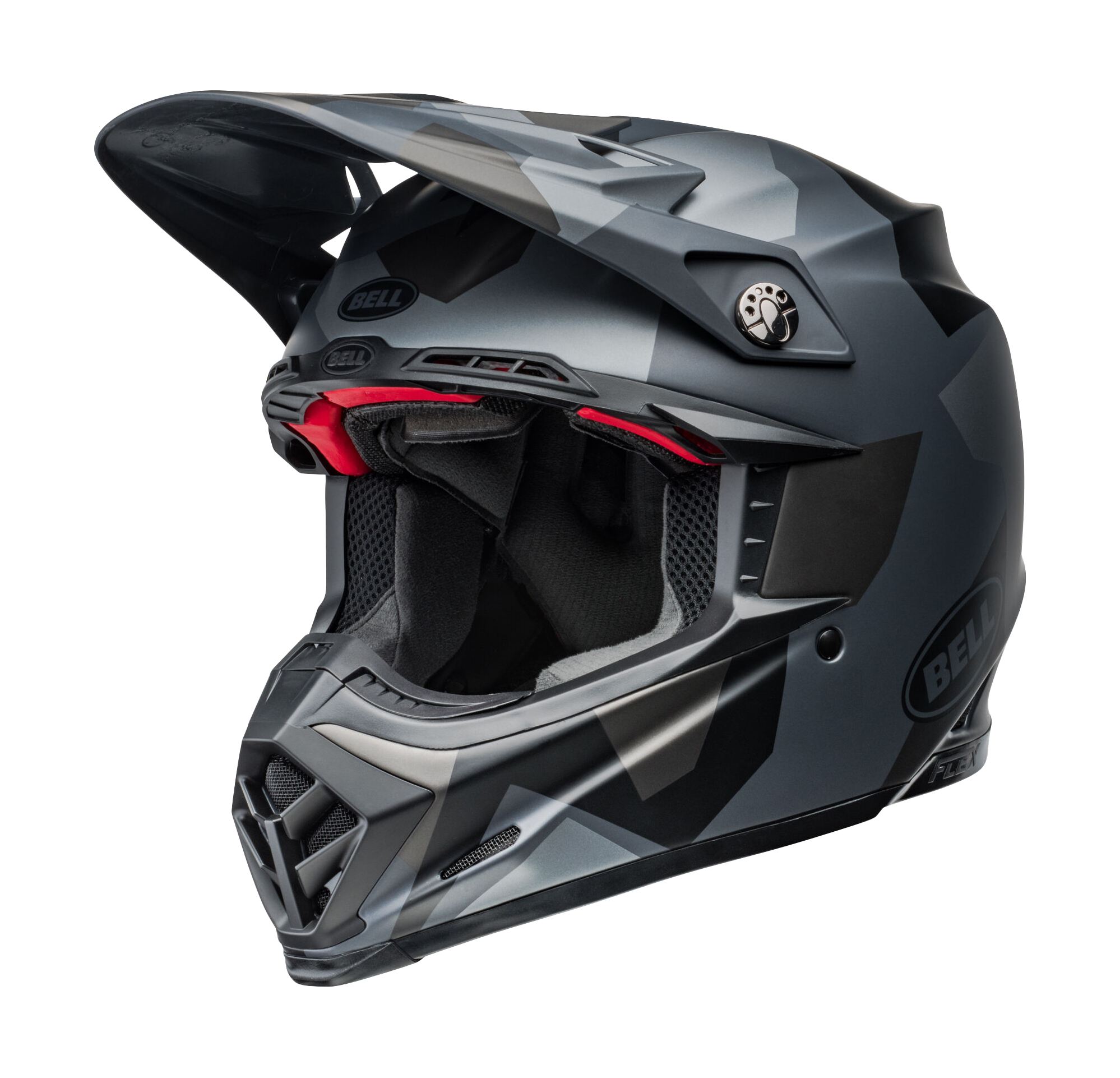 Bell Crosshelm Moto-9S Flex Rover - Grijs / Camo