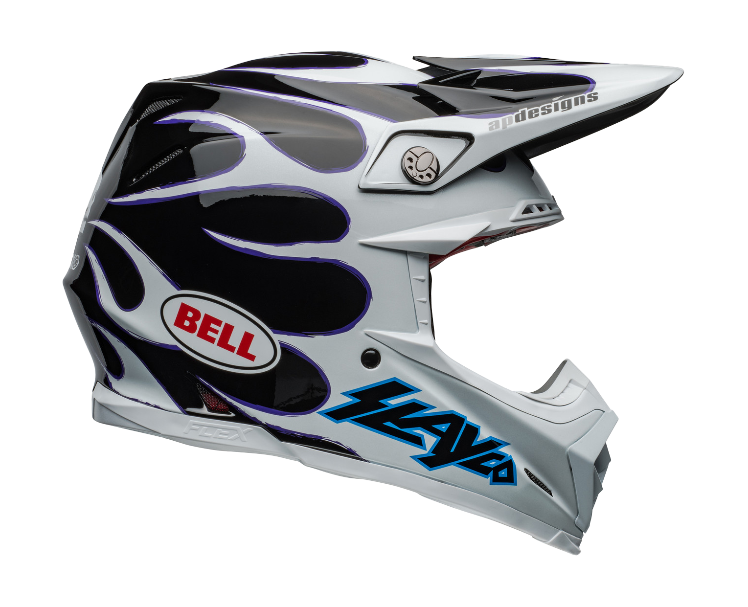 Bell Crosshelm Moto-9S Flex Slayco 24 - Wit / Zwart