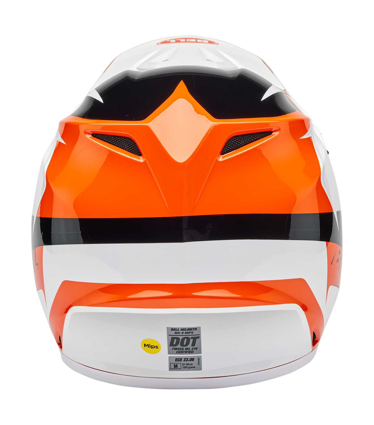 Bell Crosshelm MX-9 Rift - Oranje / Wit