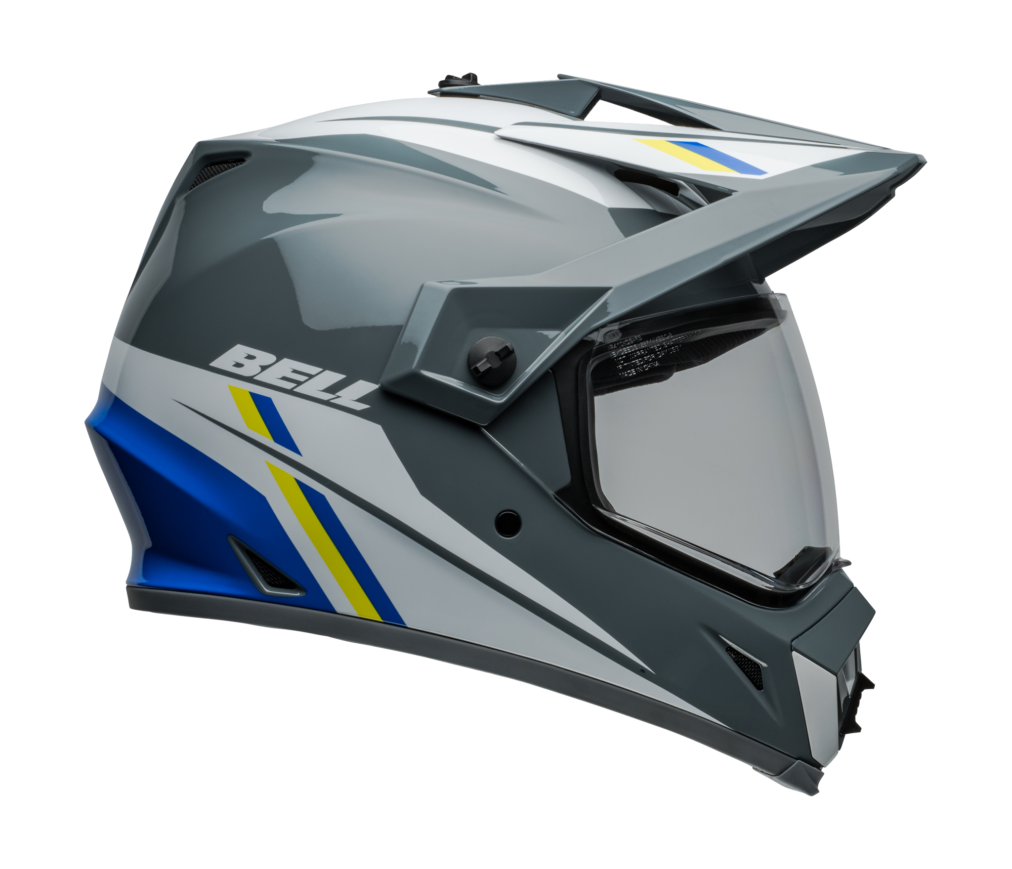 Bell Helm MX-9 Adventure Alpine - Grijs / Blauw