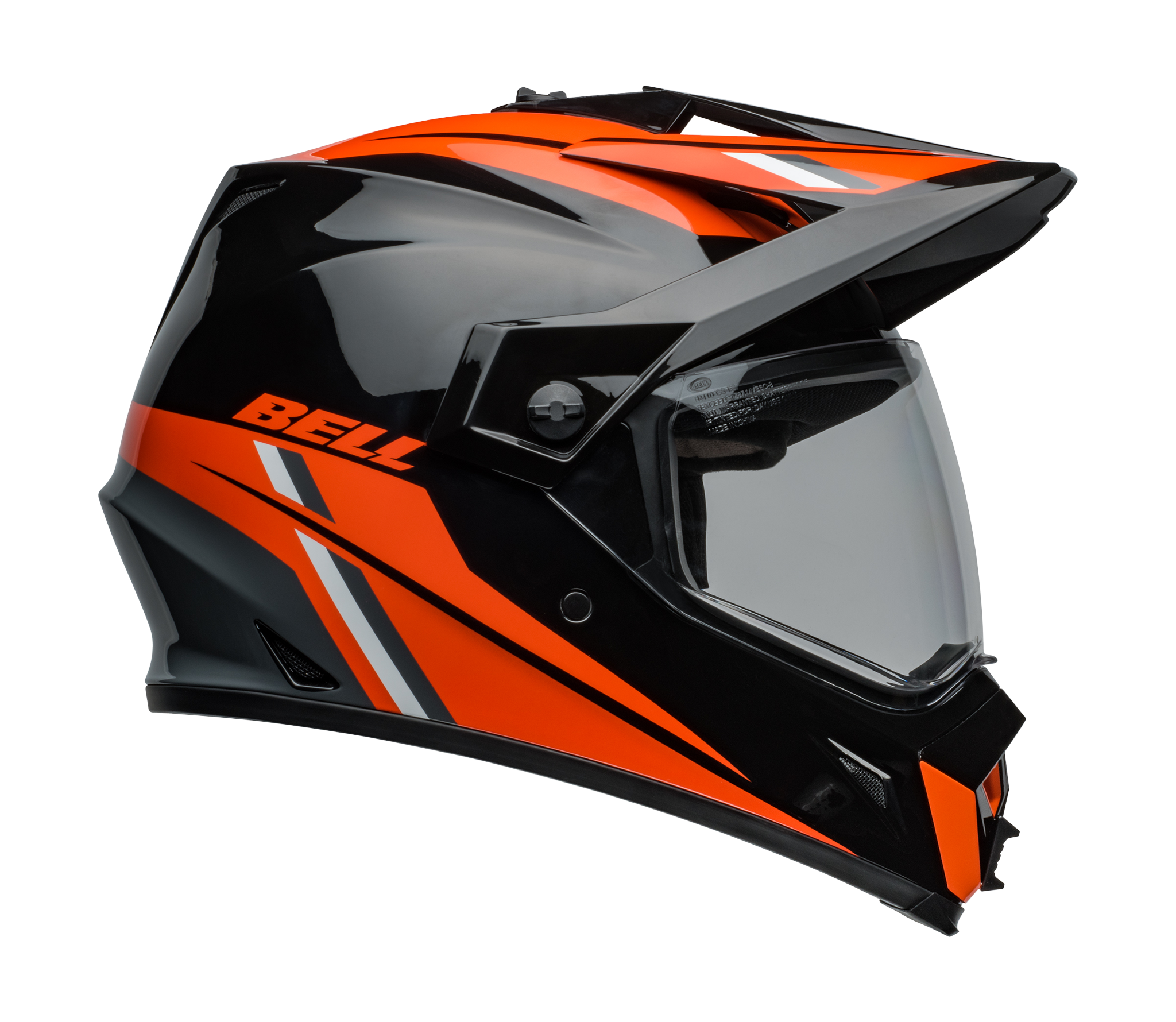 Bell Helm MX-9 Adventure Alpine - Zwart / Oranje