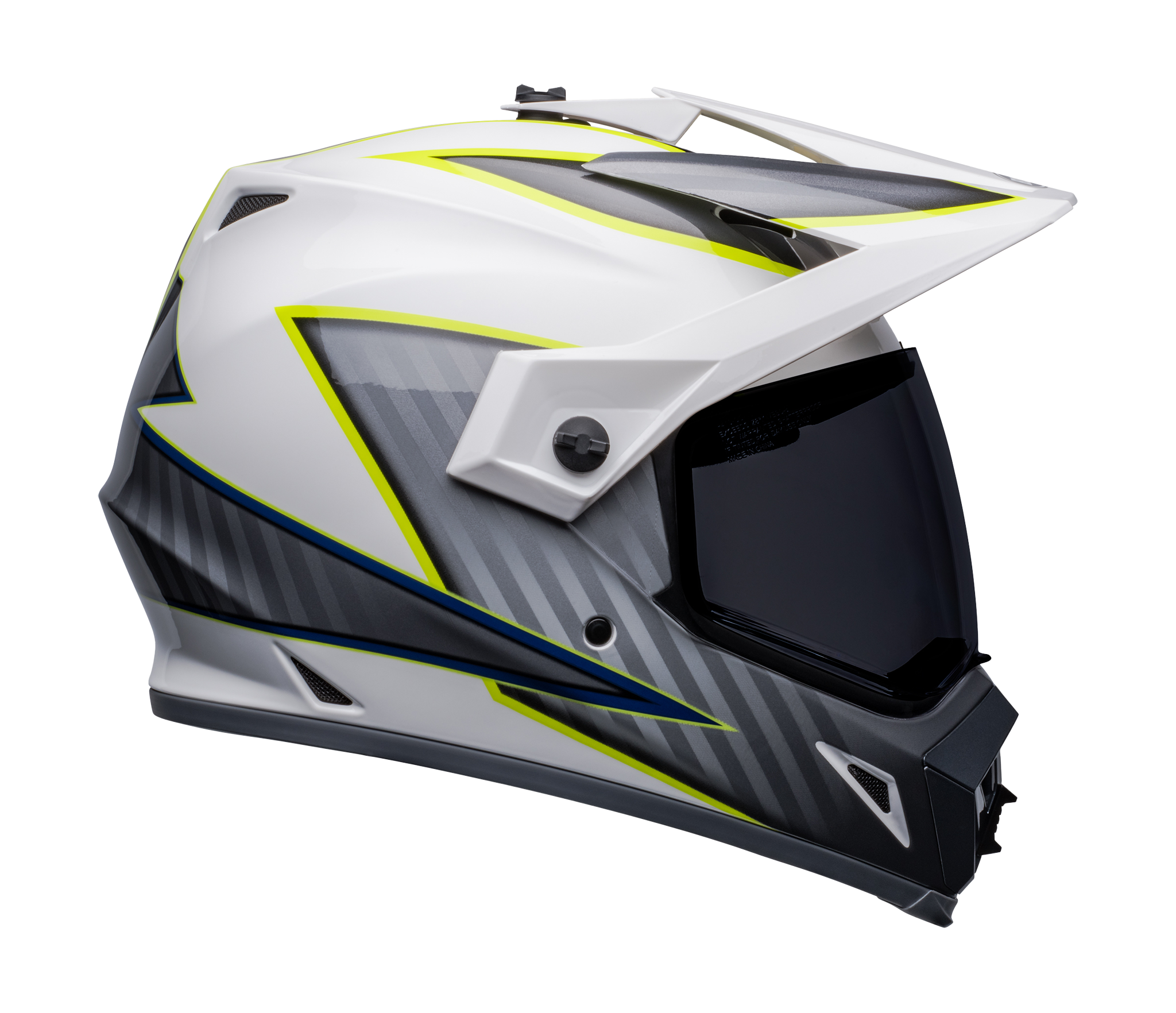 Bell Helm MX-9 Adventure Dalton - Wit / Hi-Viz