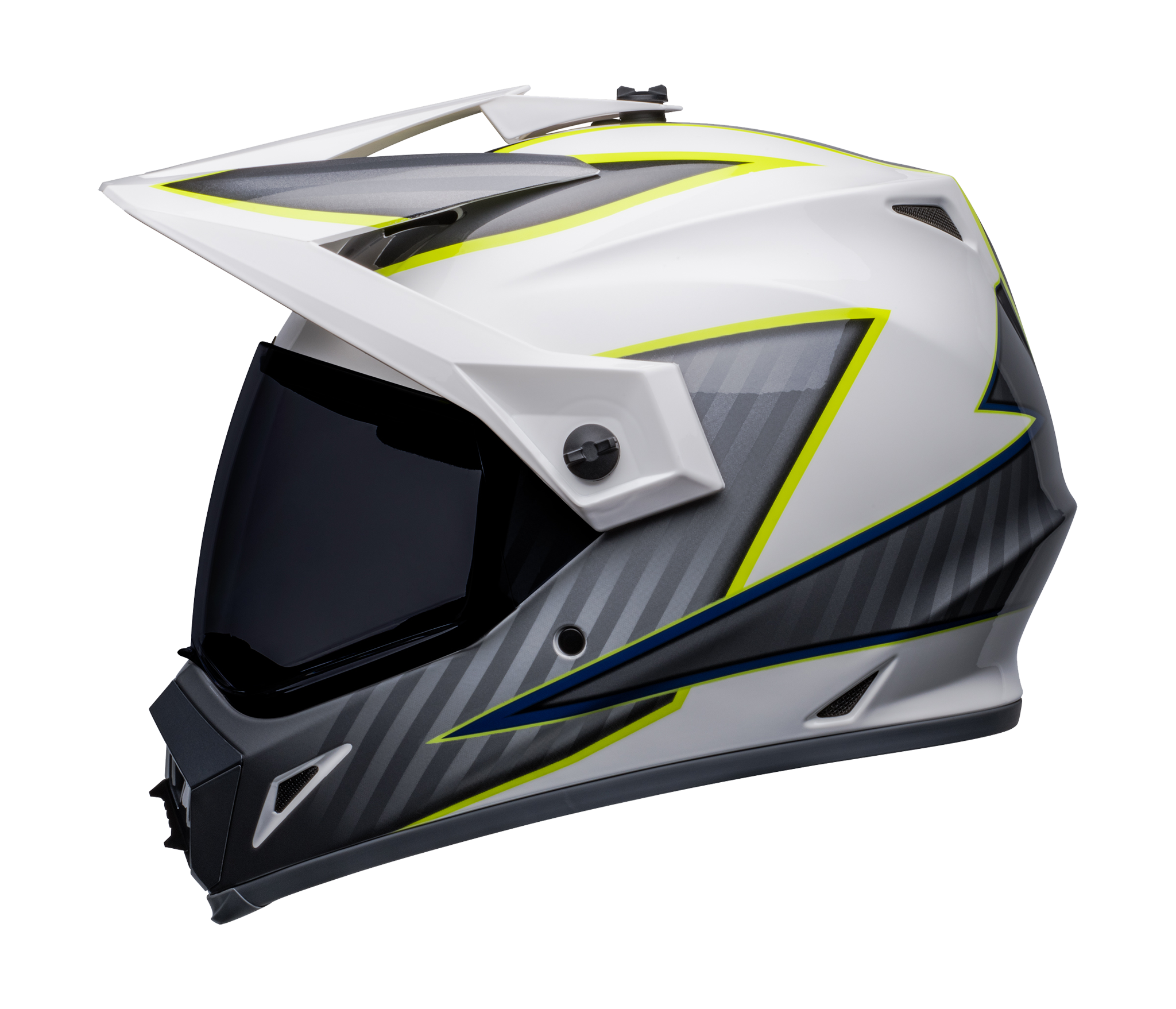 Bell Helm MX-9 Adventure Dalton - Wit / Hi-Viz